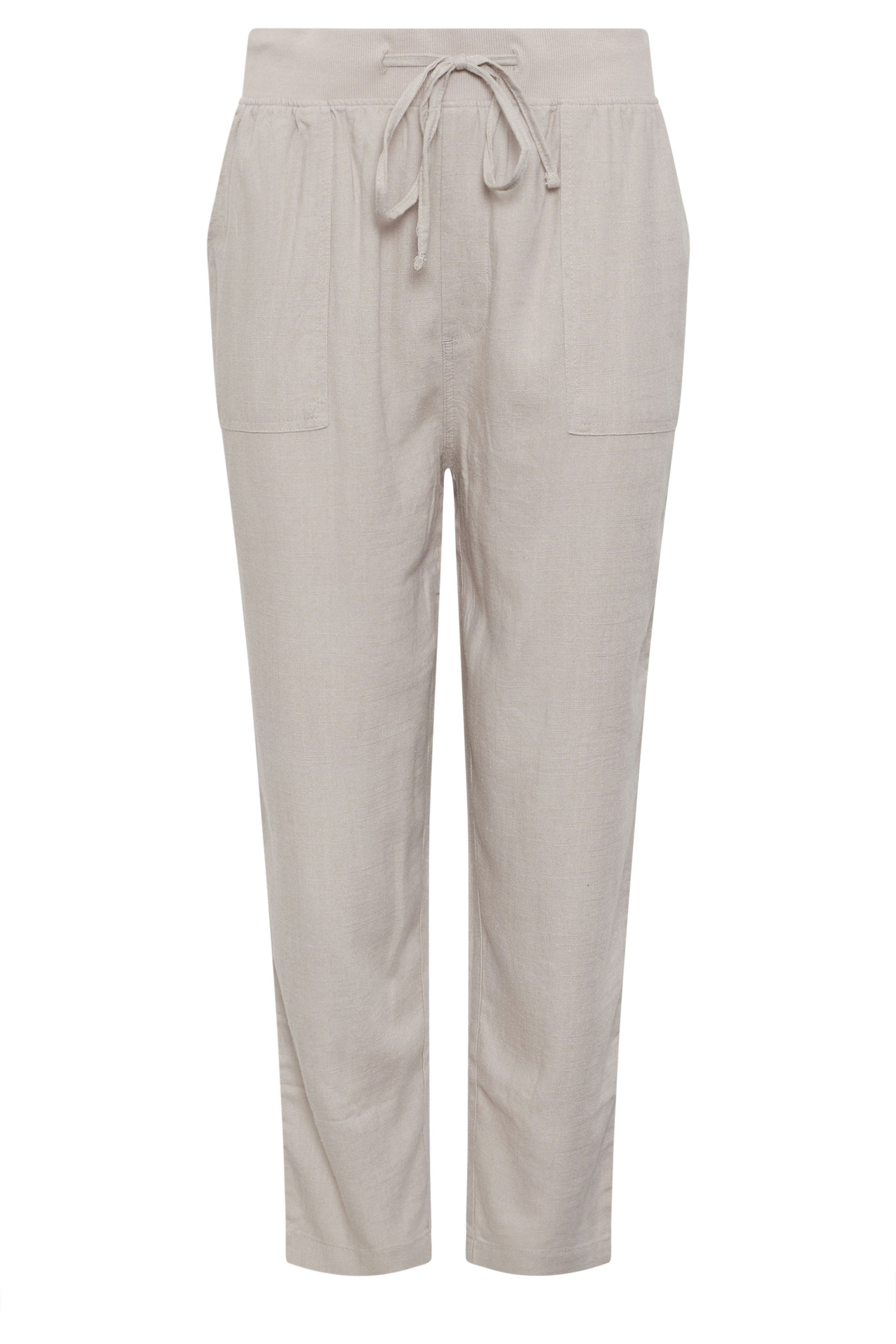 M&Co Natural Brown Linen Cropped Trousers | M&Co 5