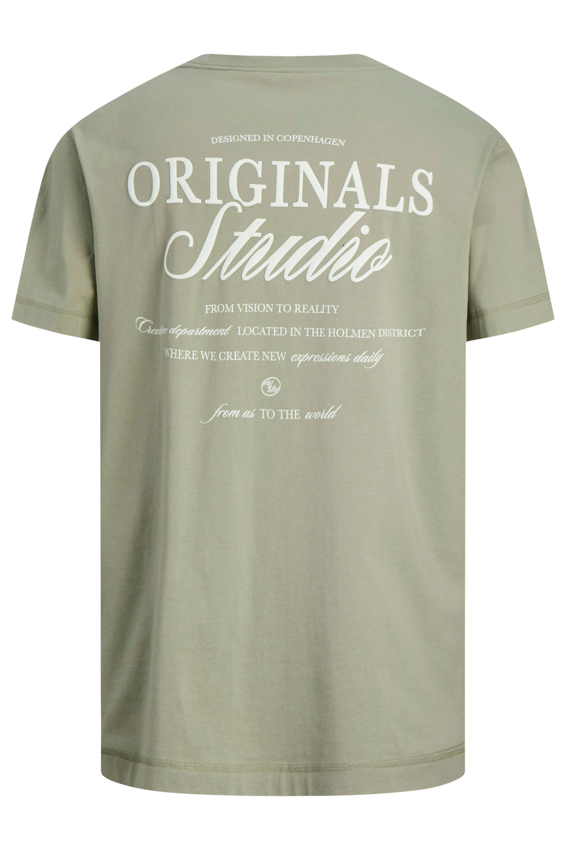 JACK & JONES Big & Tall Seagrass Green Studio Graphic T-Shirt | BadRhino 5