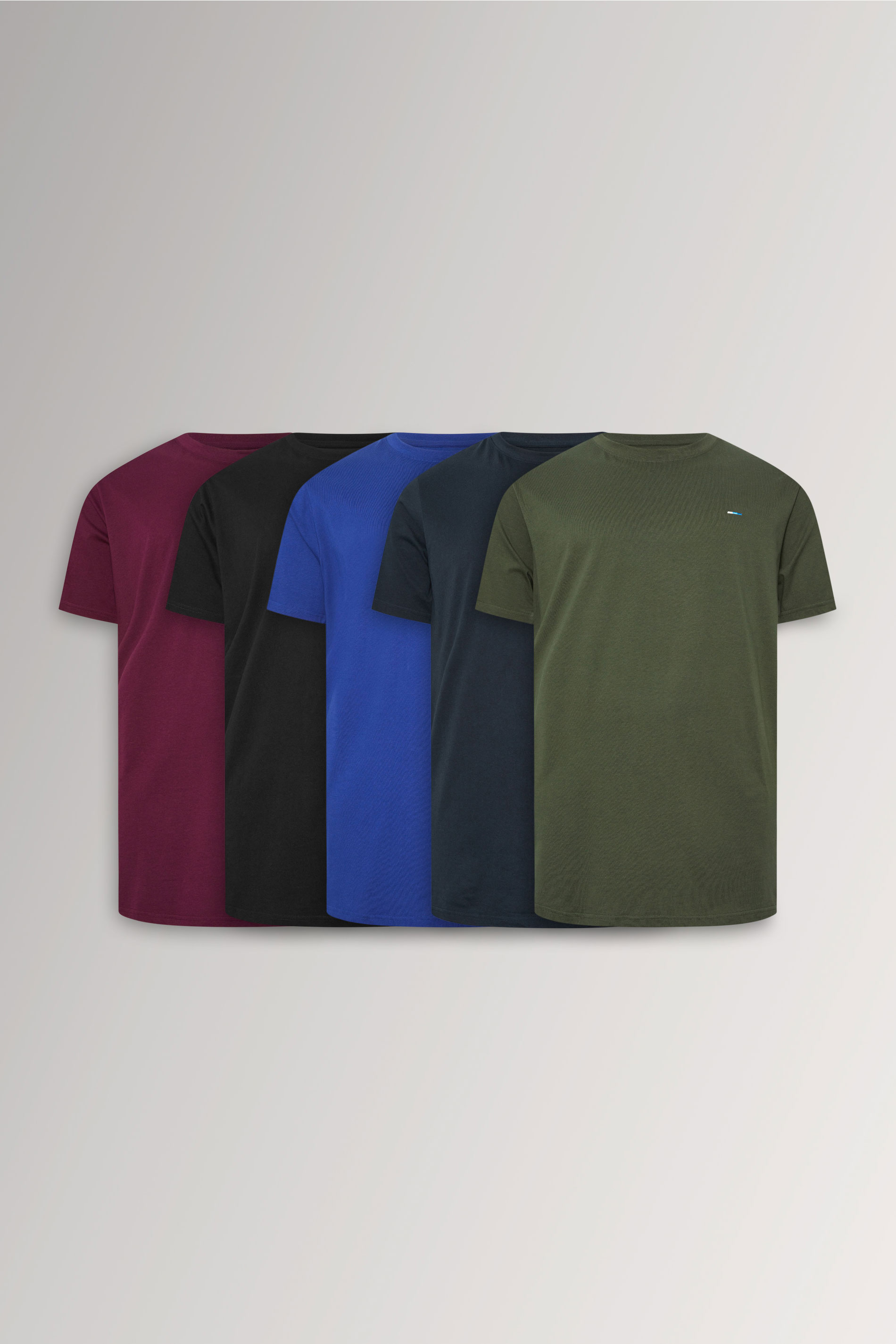 BadRhino Big & Tall Black/Blue/Red/Green/Navy 5 Pack Extra Long T-Shirts | BadRhino 3