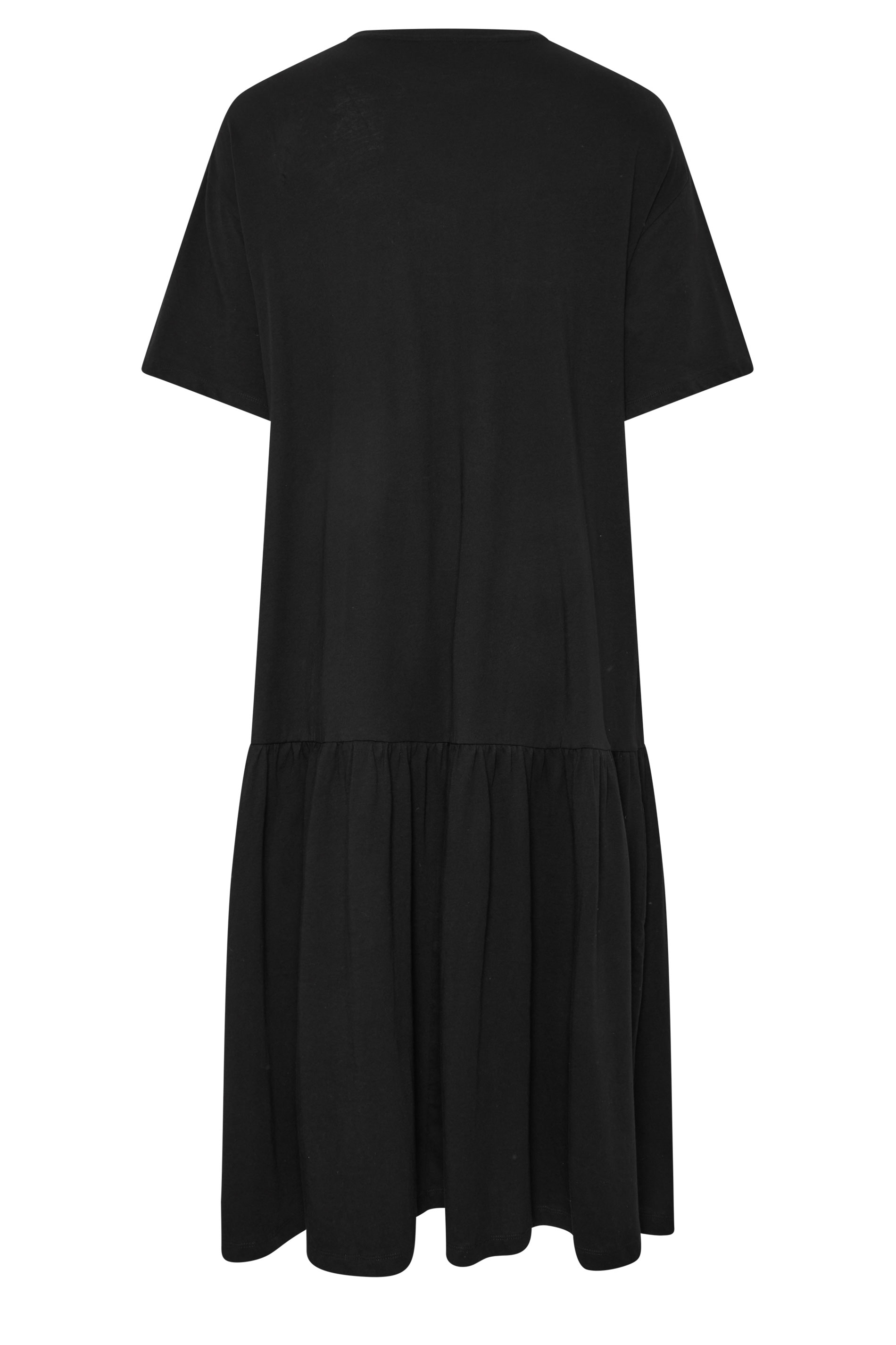 YOURS Plus Size Black Drop Waist Maxi Dress | Yours Clothing 6