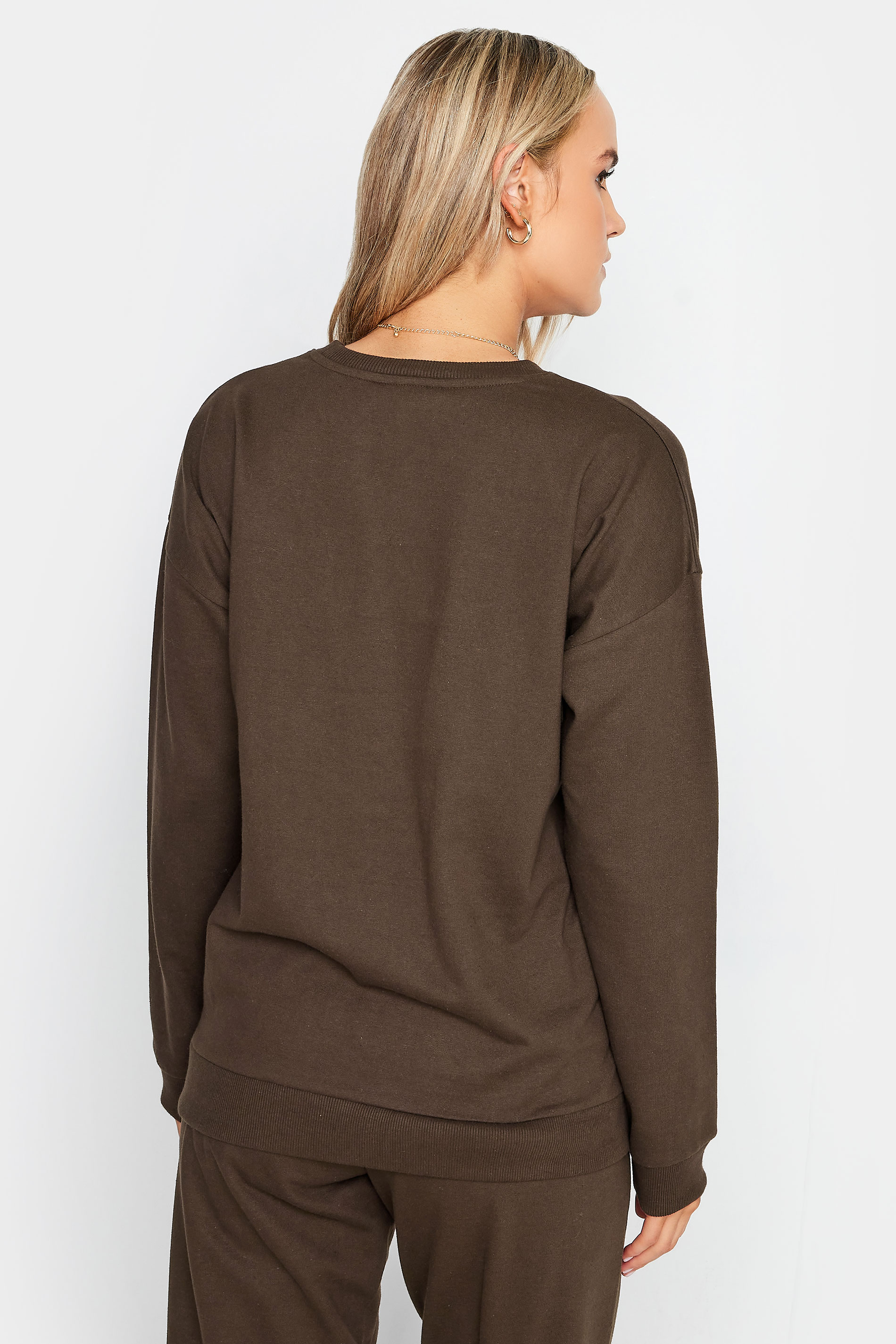 LTS Tall Chocolate Brown Long Sleeve Sweatshirt | Long Tall Sally 3