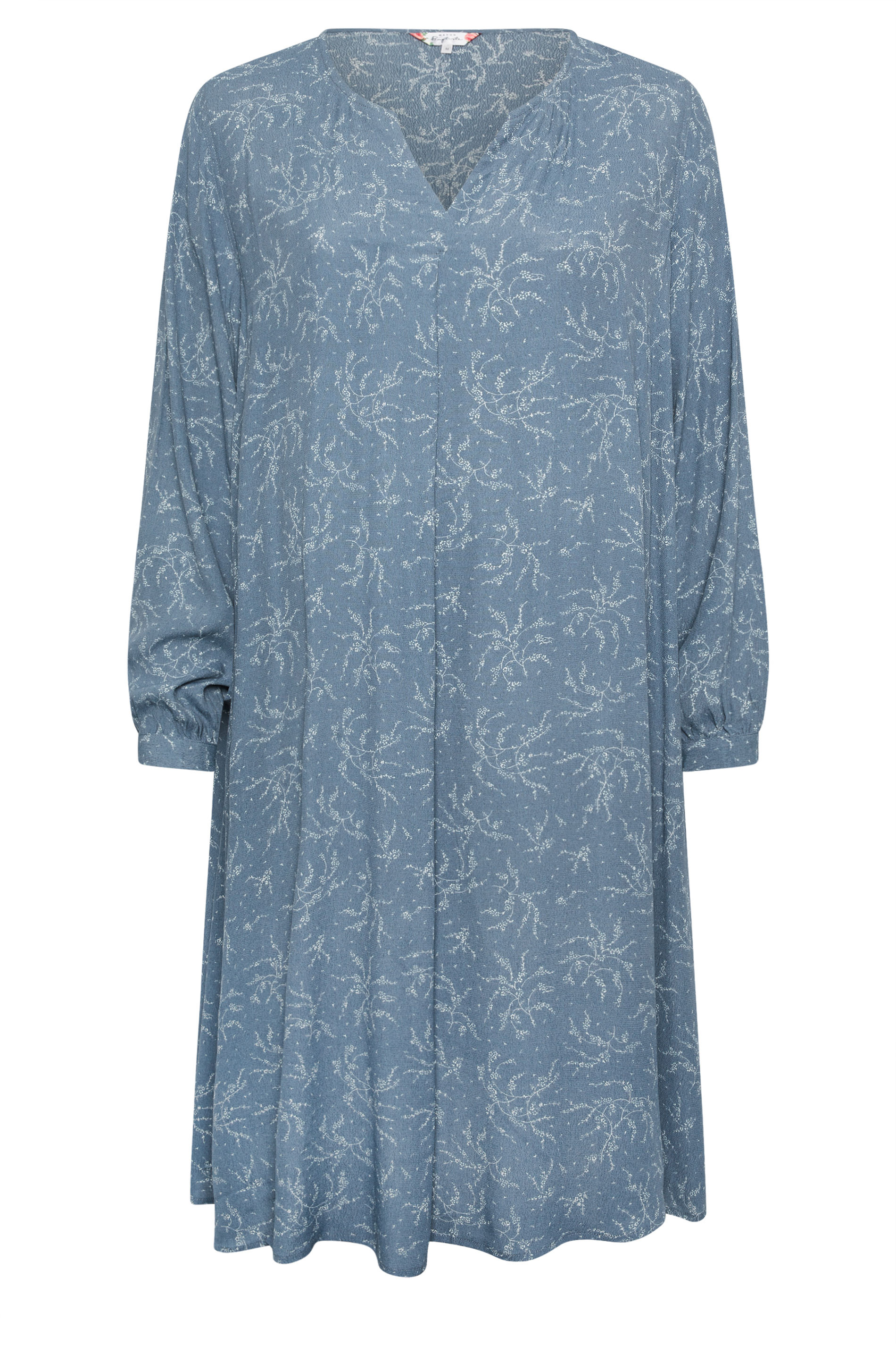 Evans Blue Sleeved Midi Dress 1