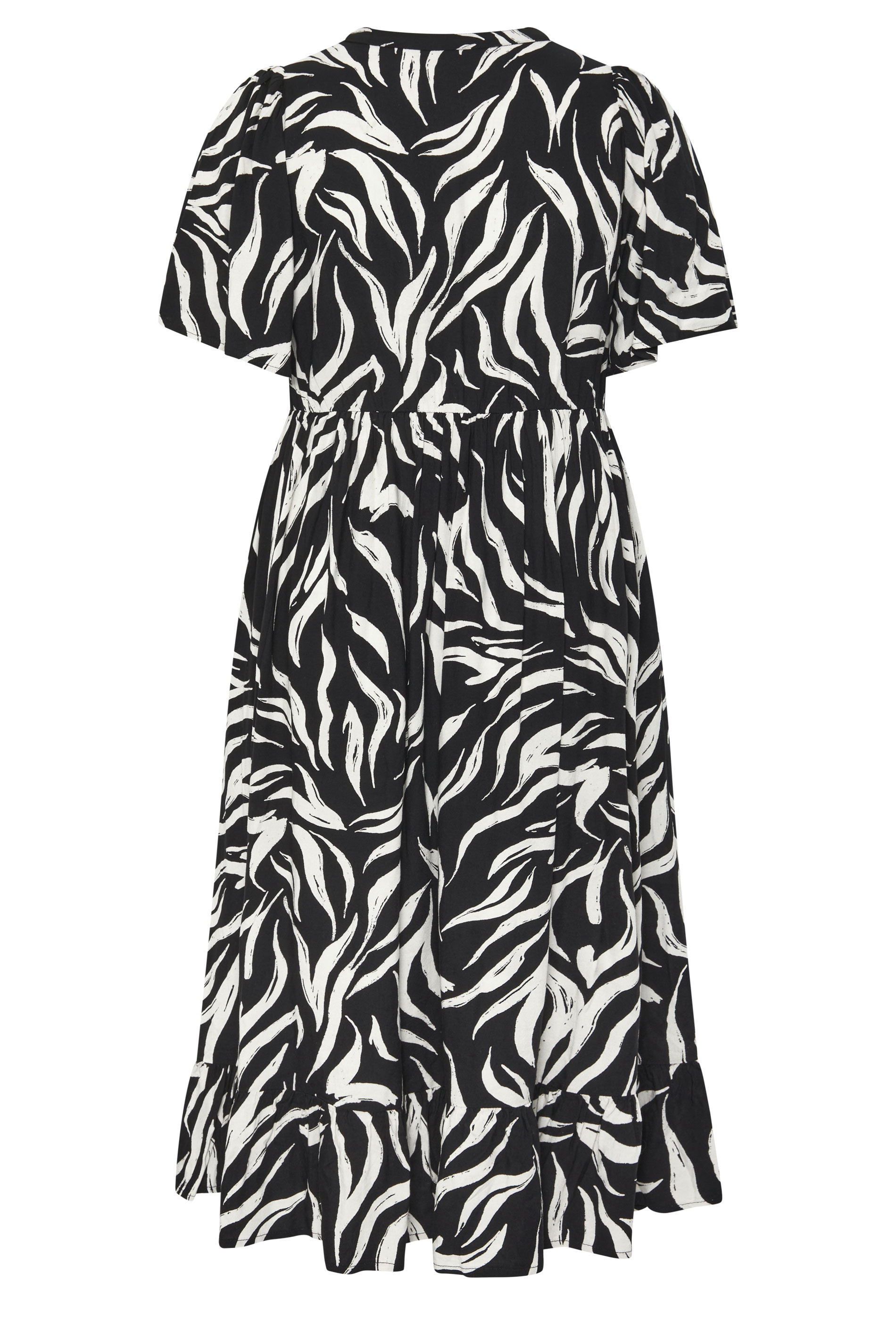 YOURS Plus Size Black Zebra Print Maxi Dress | Yours Clothing 6