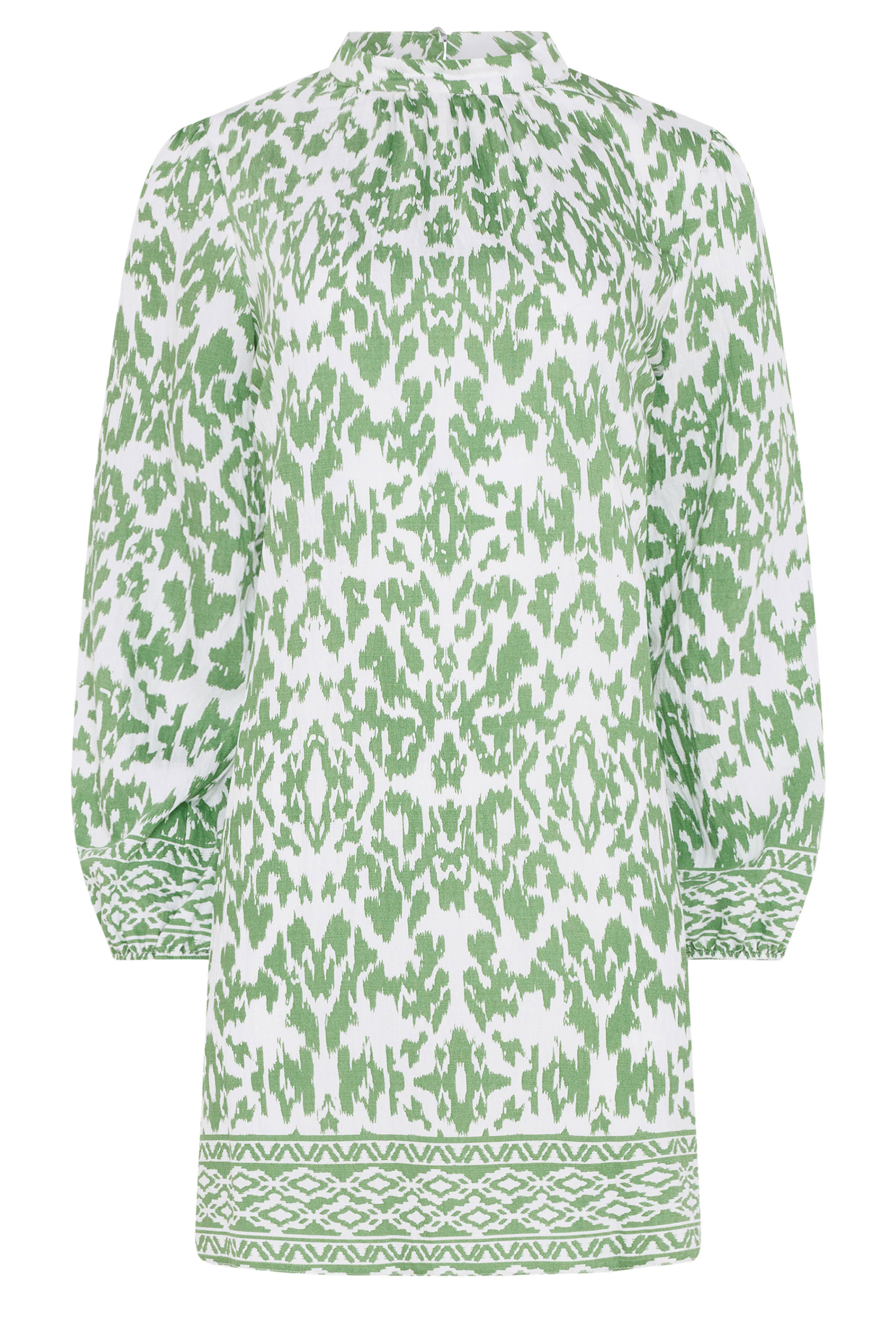 M&Co Green Abstract Print Belted Tunic Dress| M&Co 5
