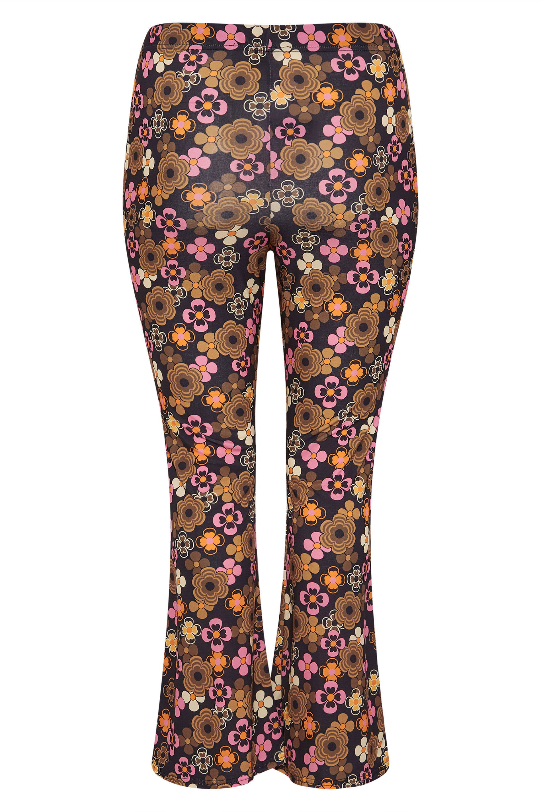 Floral Retro Flare Trousers 
