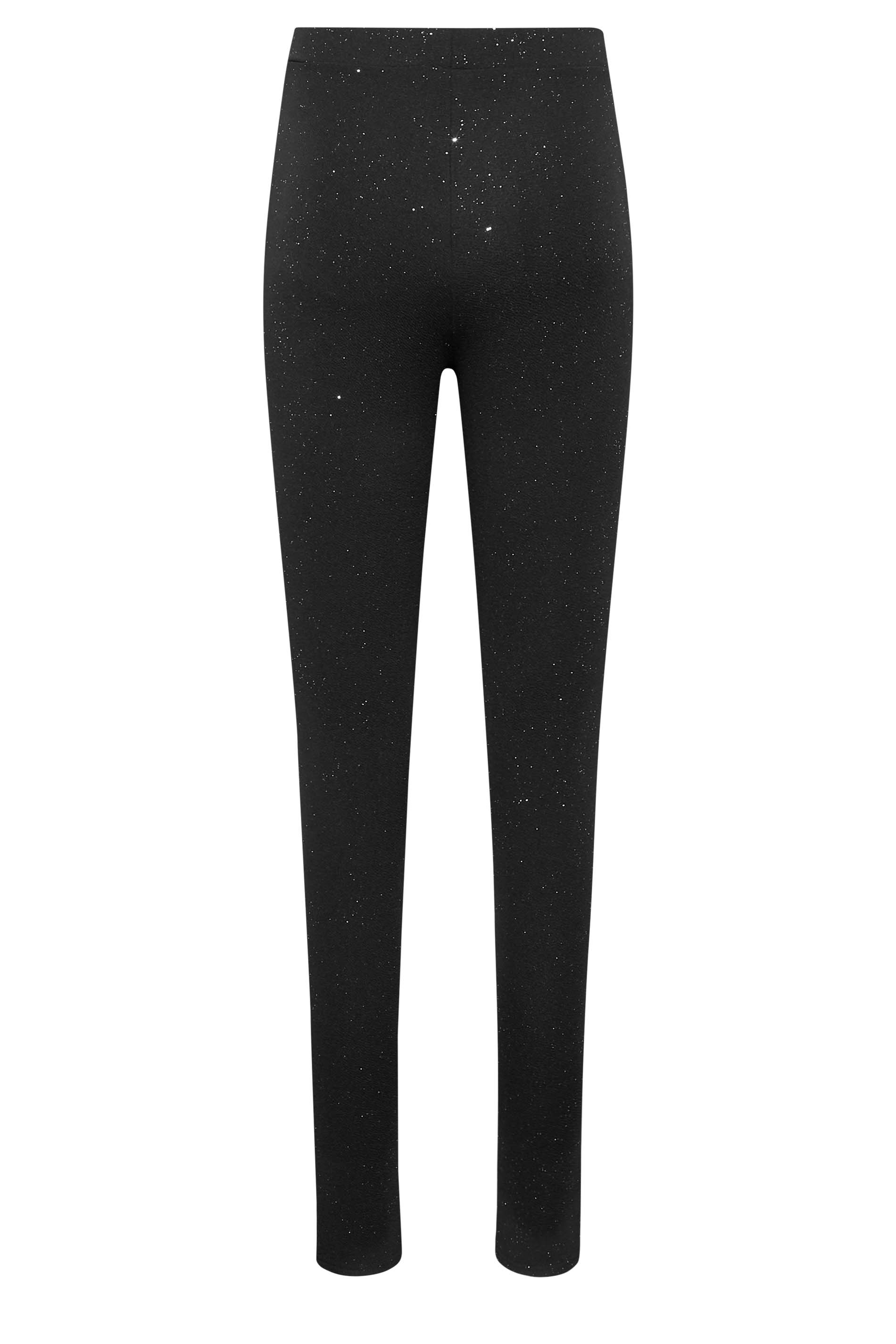 LTS Tall Black Spilt Hem Tapered Trousers | Long Tall Sally  3