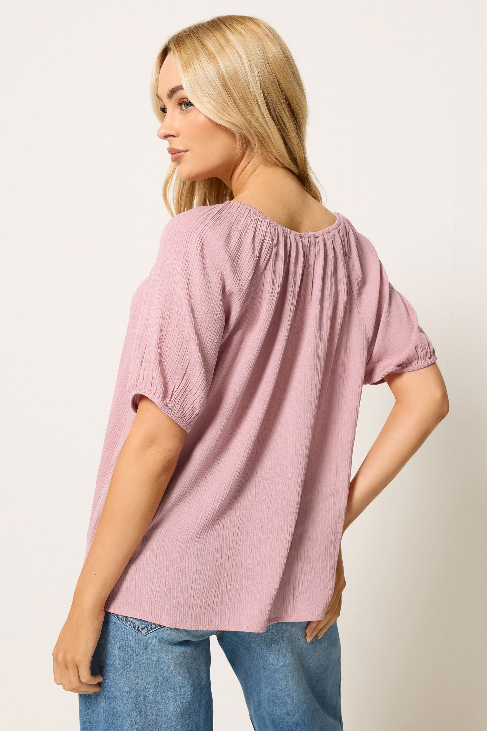 M&Co Pink Scoop Neck Blouse | M&Co 4