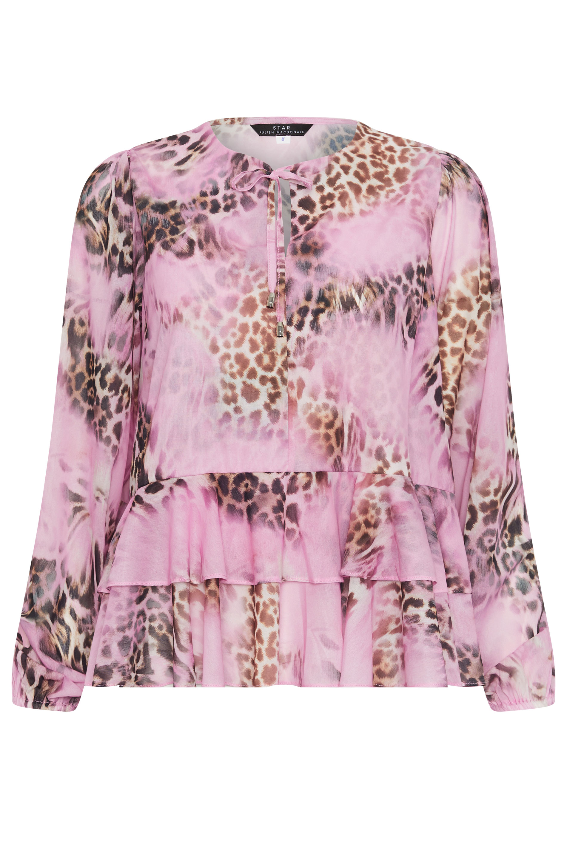 STAR Plus Size Animal Frill Hem Blouse | StarByJM 5