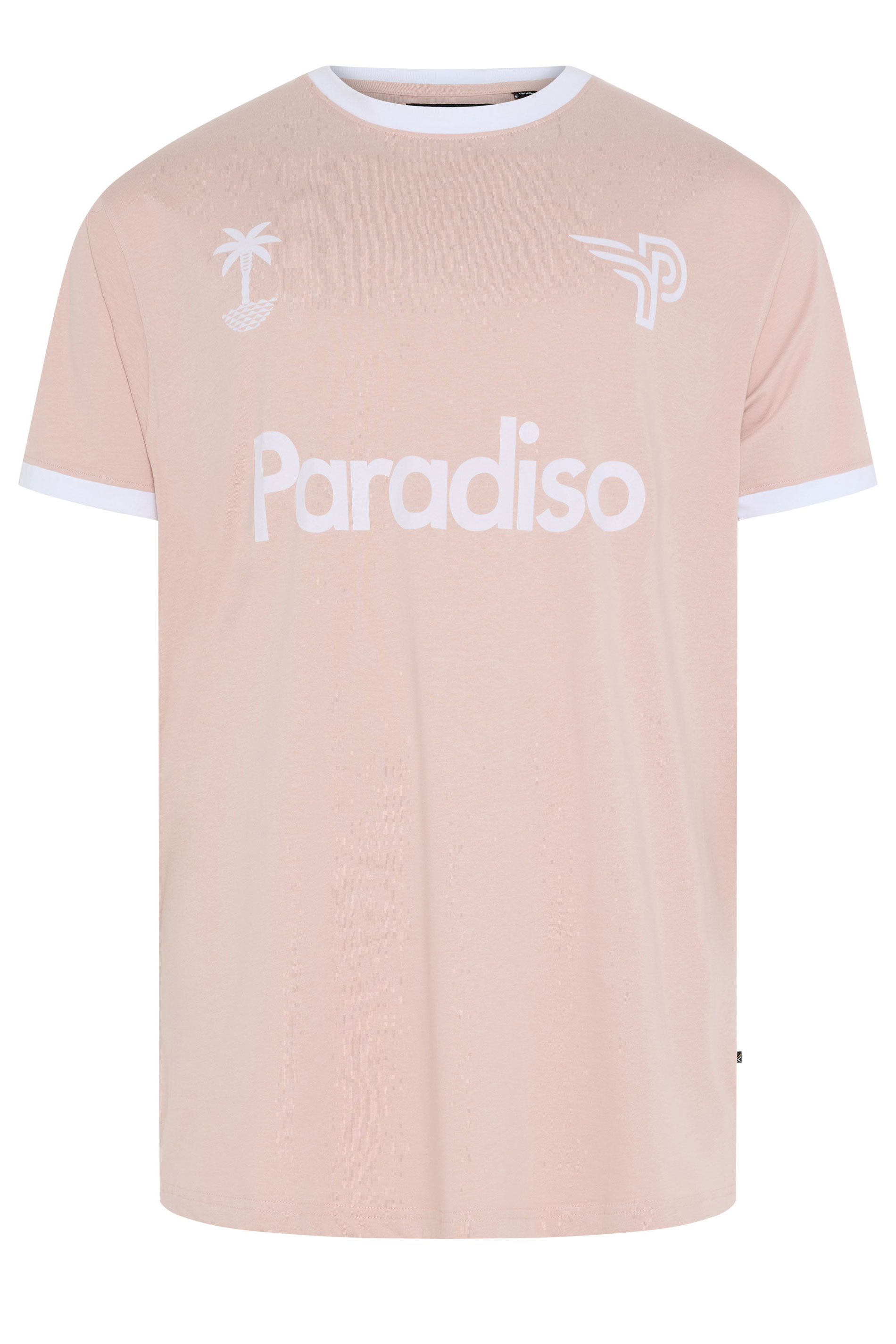 KAM Big & Tall Pink 'Paradiso' T-Shirt | BadRhino 1