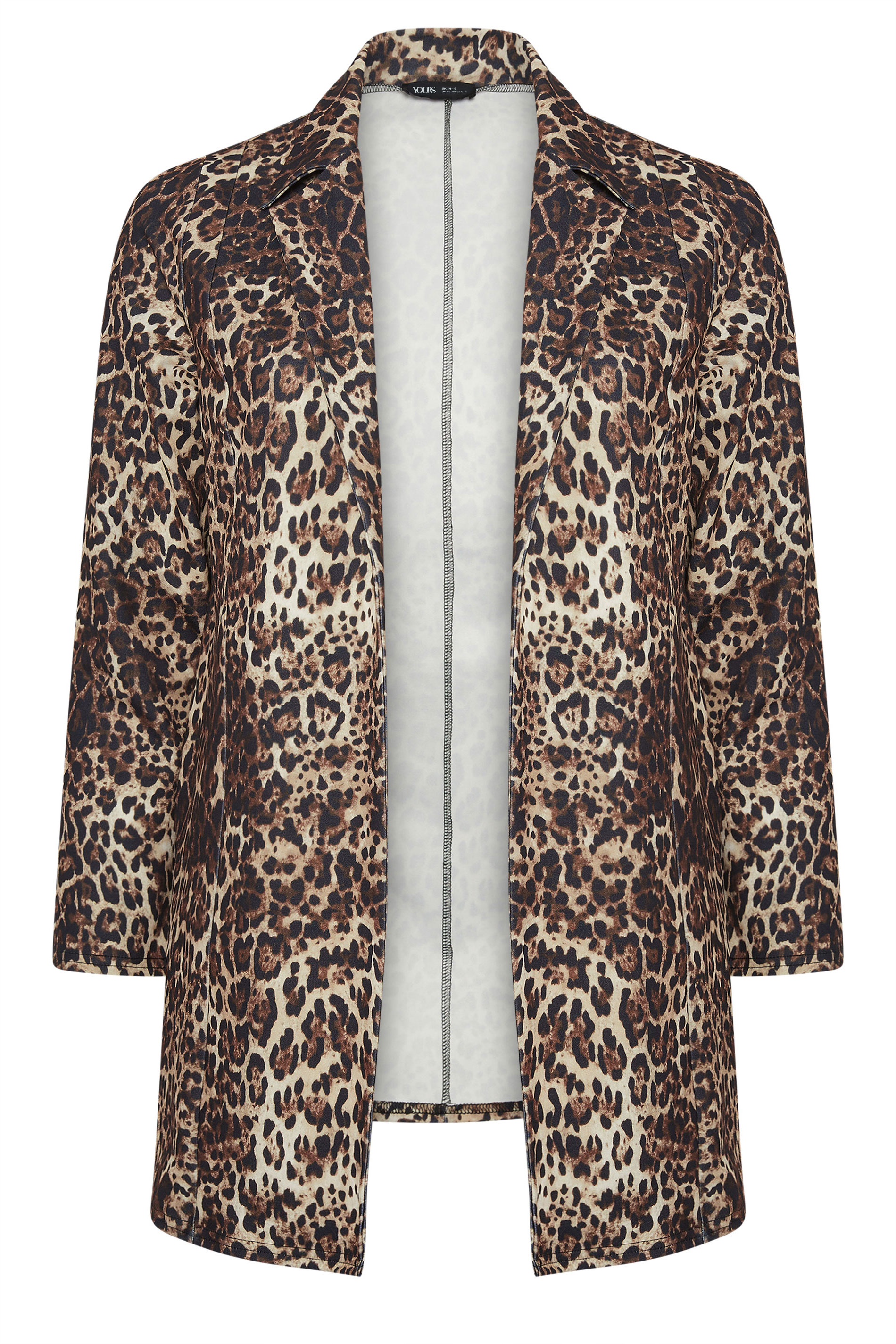 LIMITED COLLECTION Plus Size Brown Leopard Print Shirt