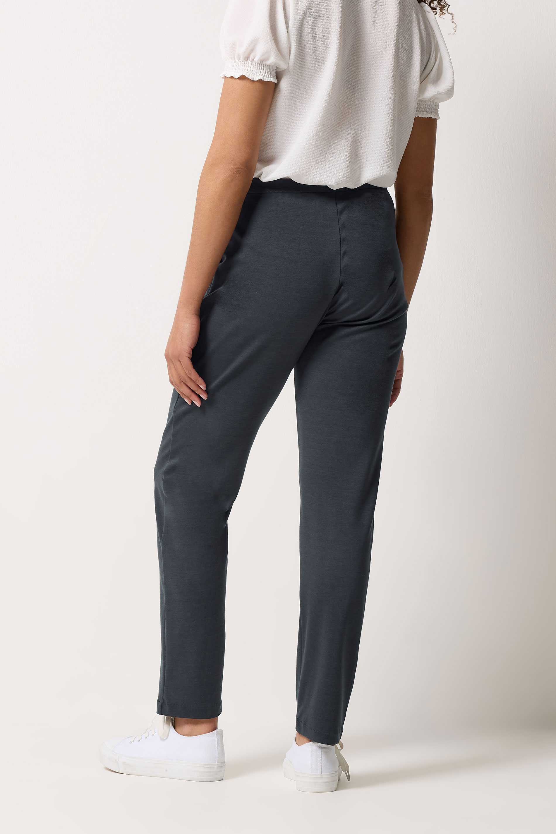 M&Co Grey Ponte Seam Detail Trousers | M&Co 2
