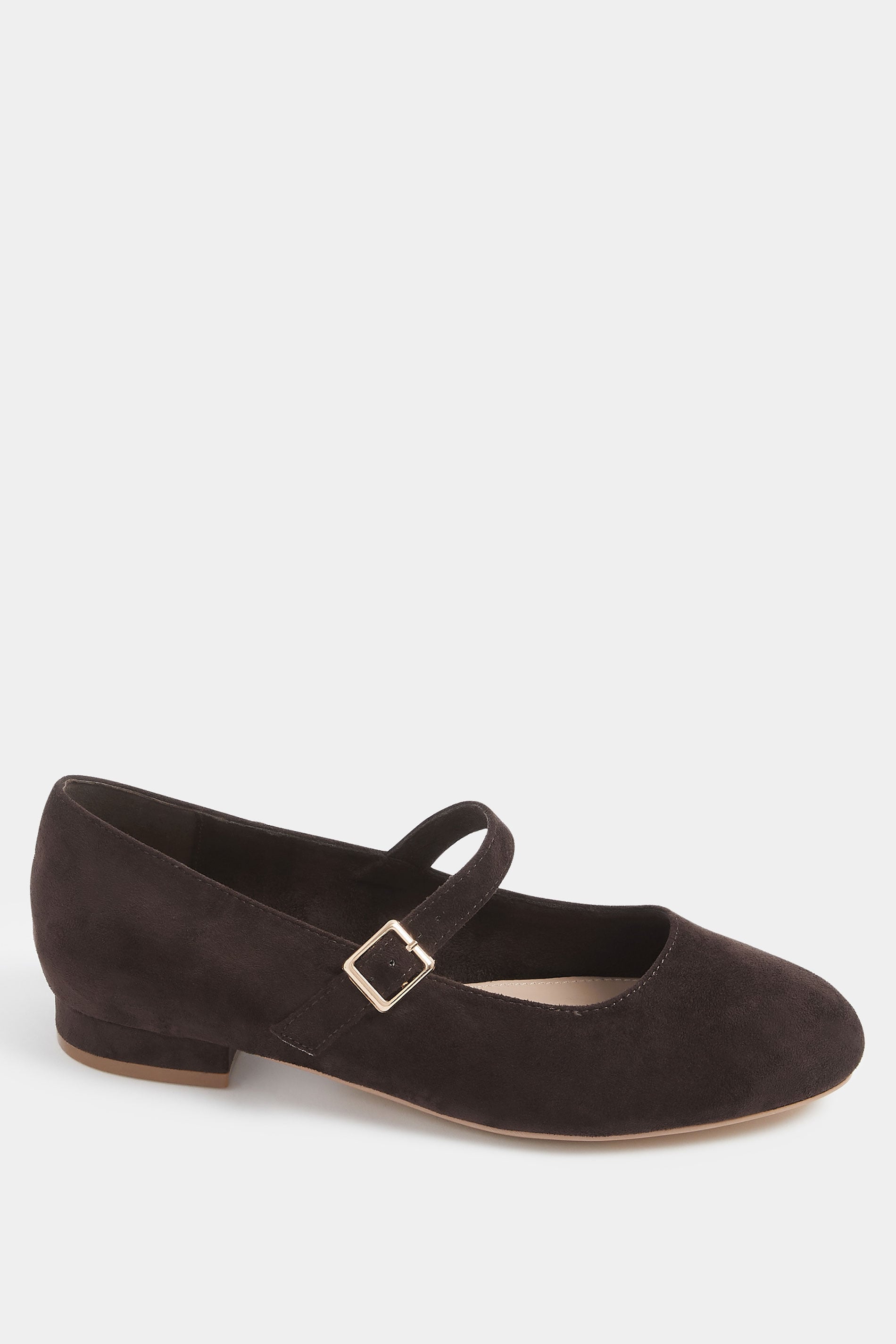 LTS Chocolate Brown Mary Jane Low Heel In Standard Fit | Long Tall Sally 4