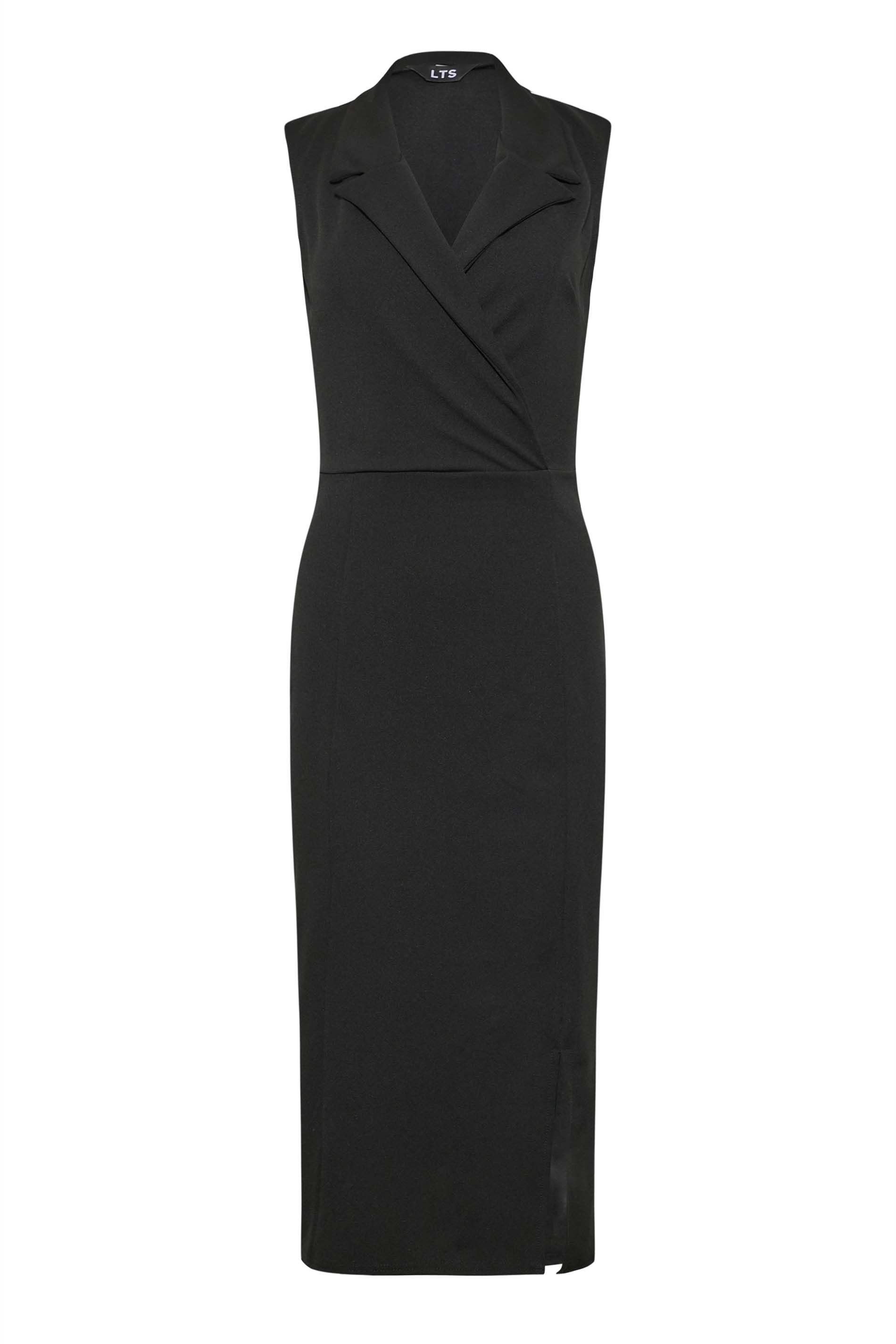 LTS Tall Women's Black Scuba Blazer Dress | Long Tall Sally