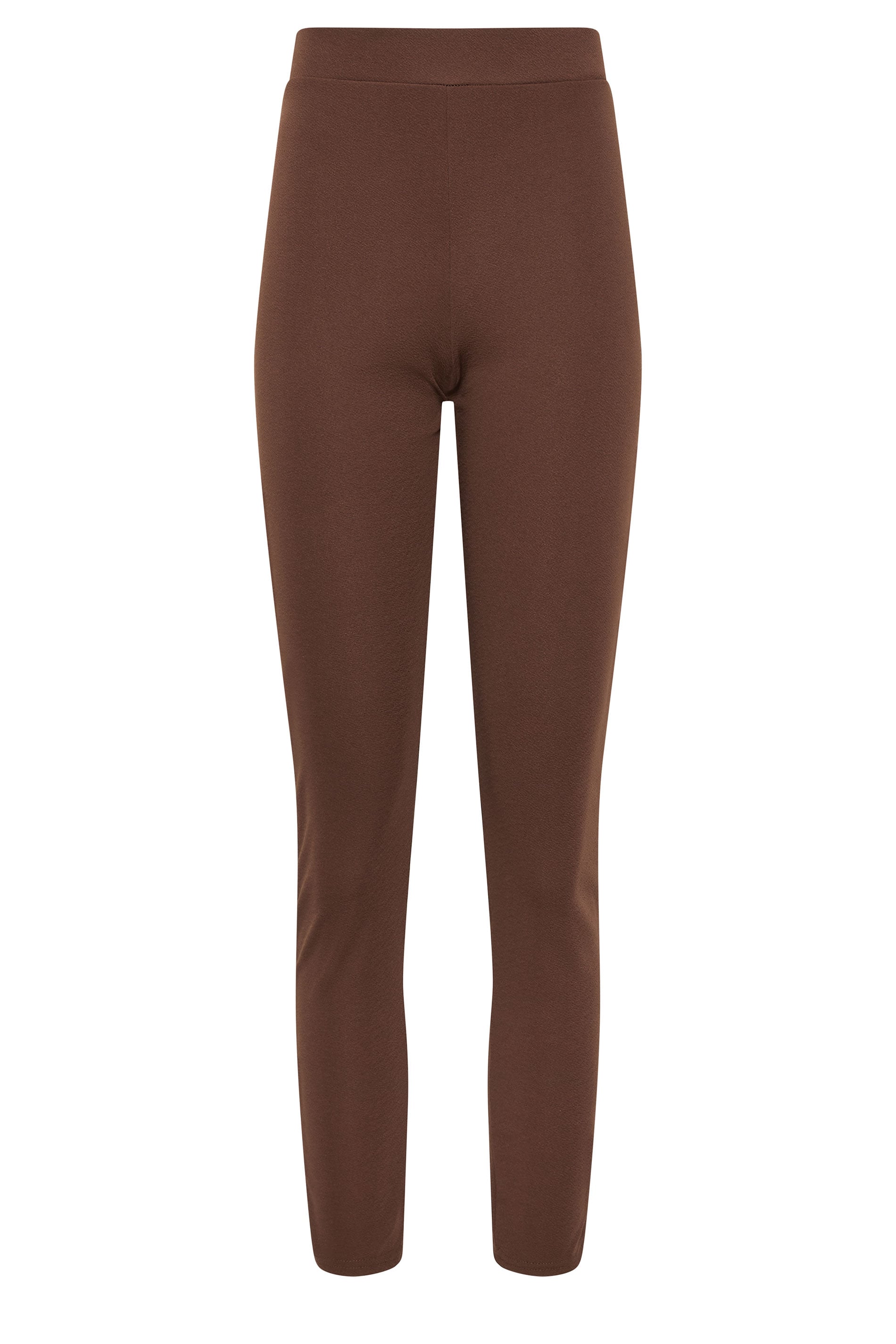 LTS Tall Chocolate Brown Slim Leg Trousers | Long Tall Sally 5
