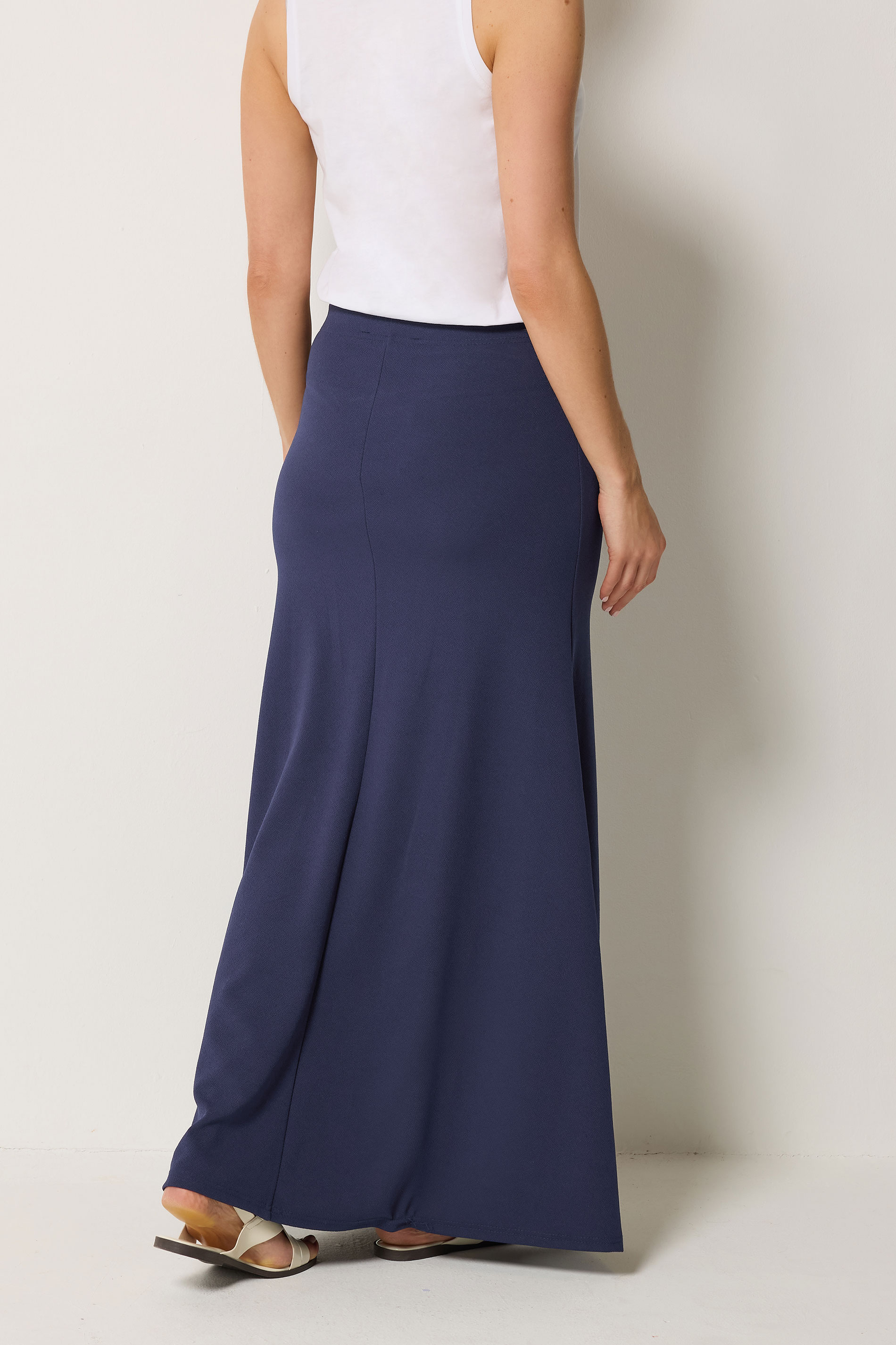 LTS Tall Women's Navy Blue Flare Seam Maxi Skirt | Long Tall Sally 2