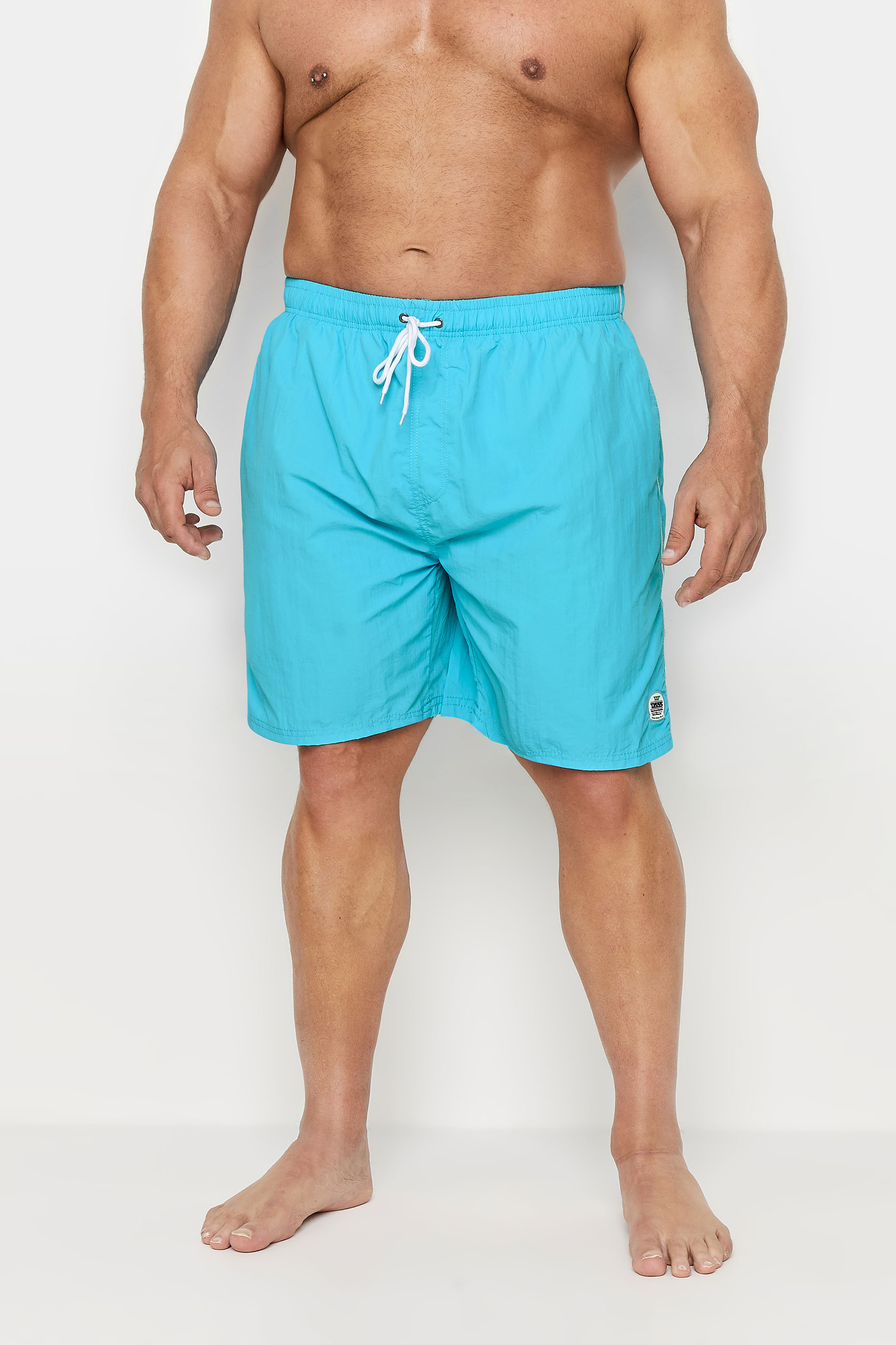 D555 Aqua Blue Swim Shorts | BadRhino 1