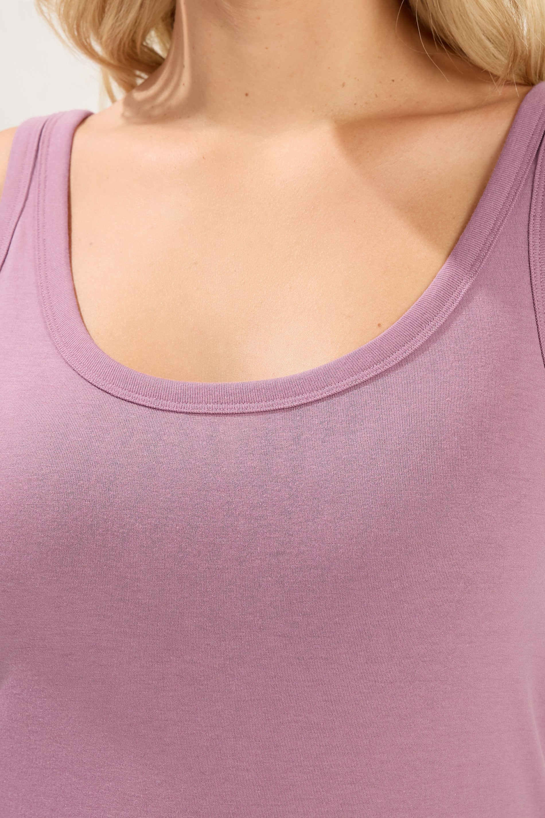 YOURS Plus Size Light Purple Vest Top | Yours Clothing 4