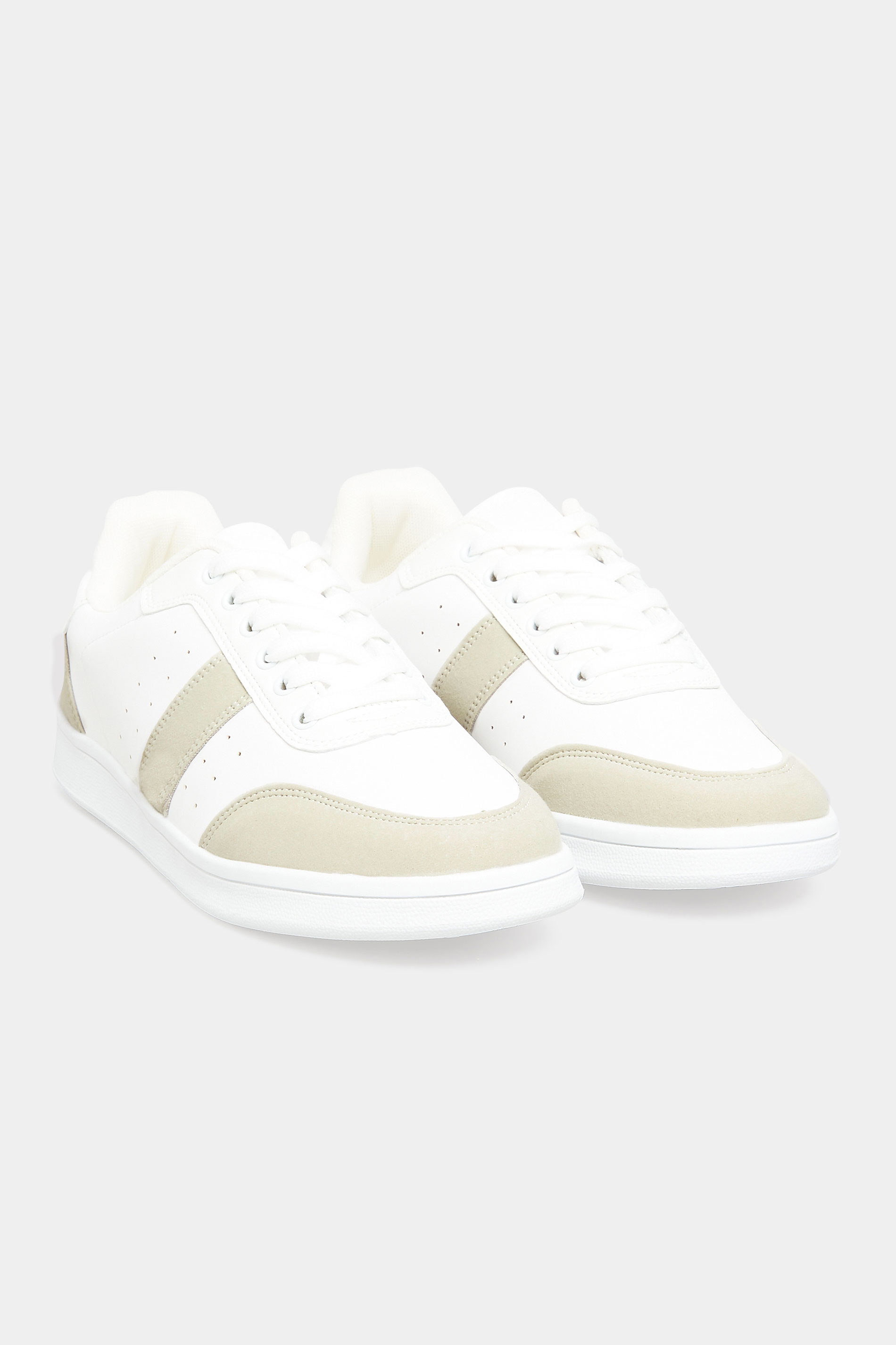 Chaussures Pieds Larges Tennis & Baskets Pieds Larges | Tennis Blanches & Beiges Pieds Larges E - WI91492