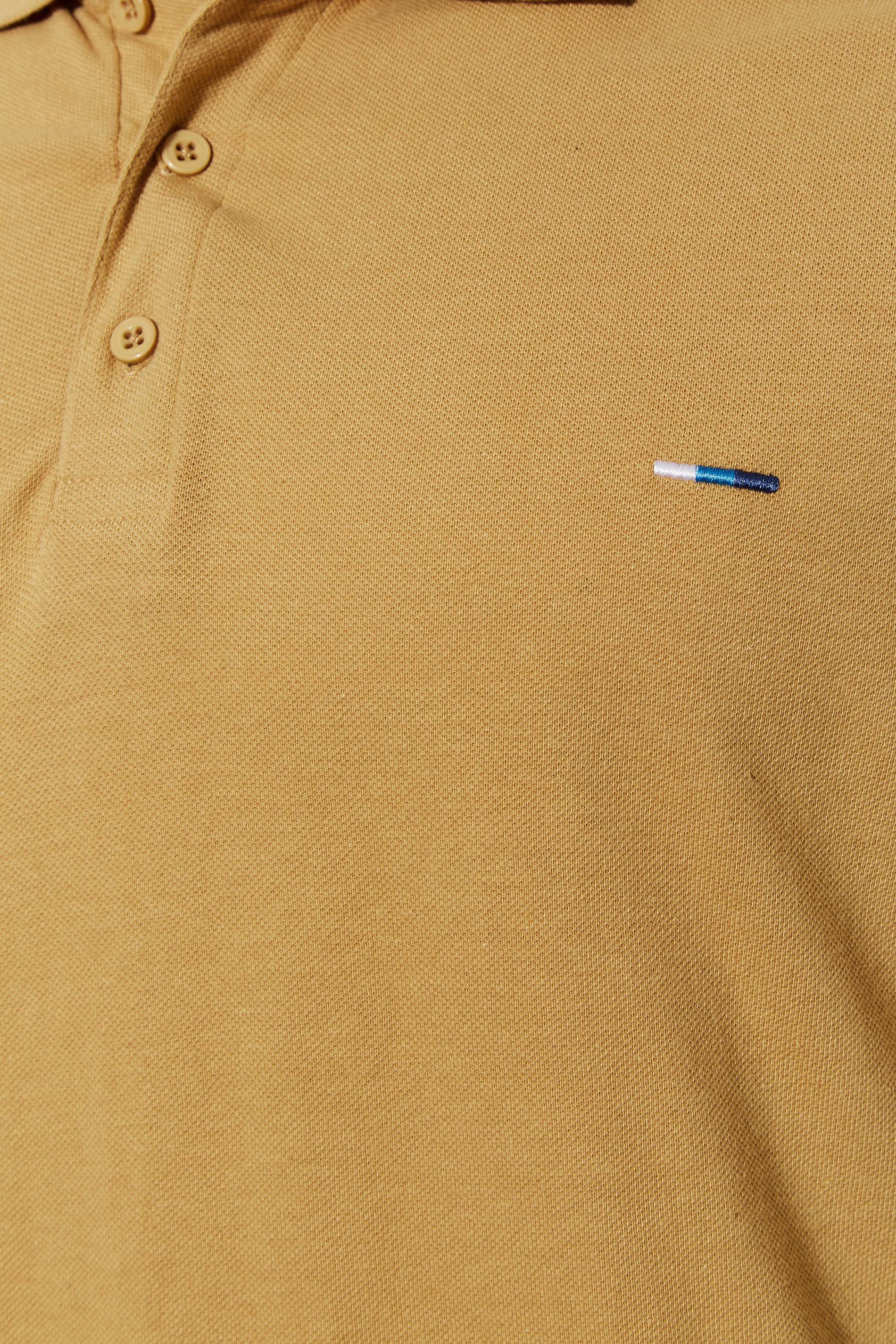 BadRhino Beige Brown Essential Tipped Polo Shirt | BadRhino 2