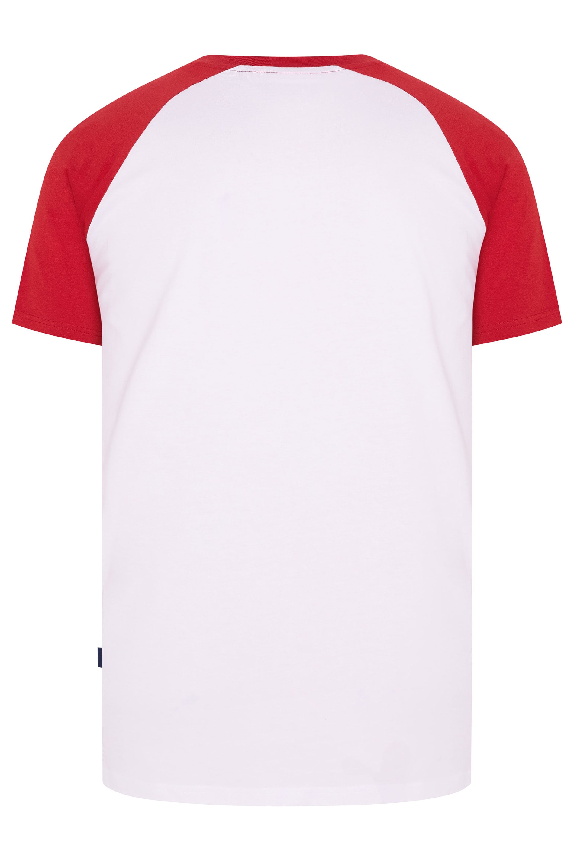 BadRhino Big & Tall Red & White Raglan T-Shirt | BadRhino 6