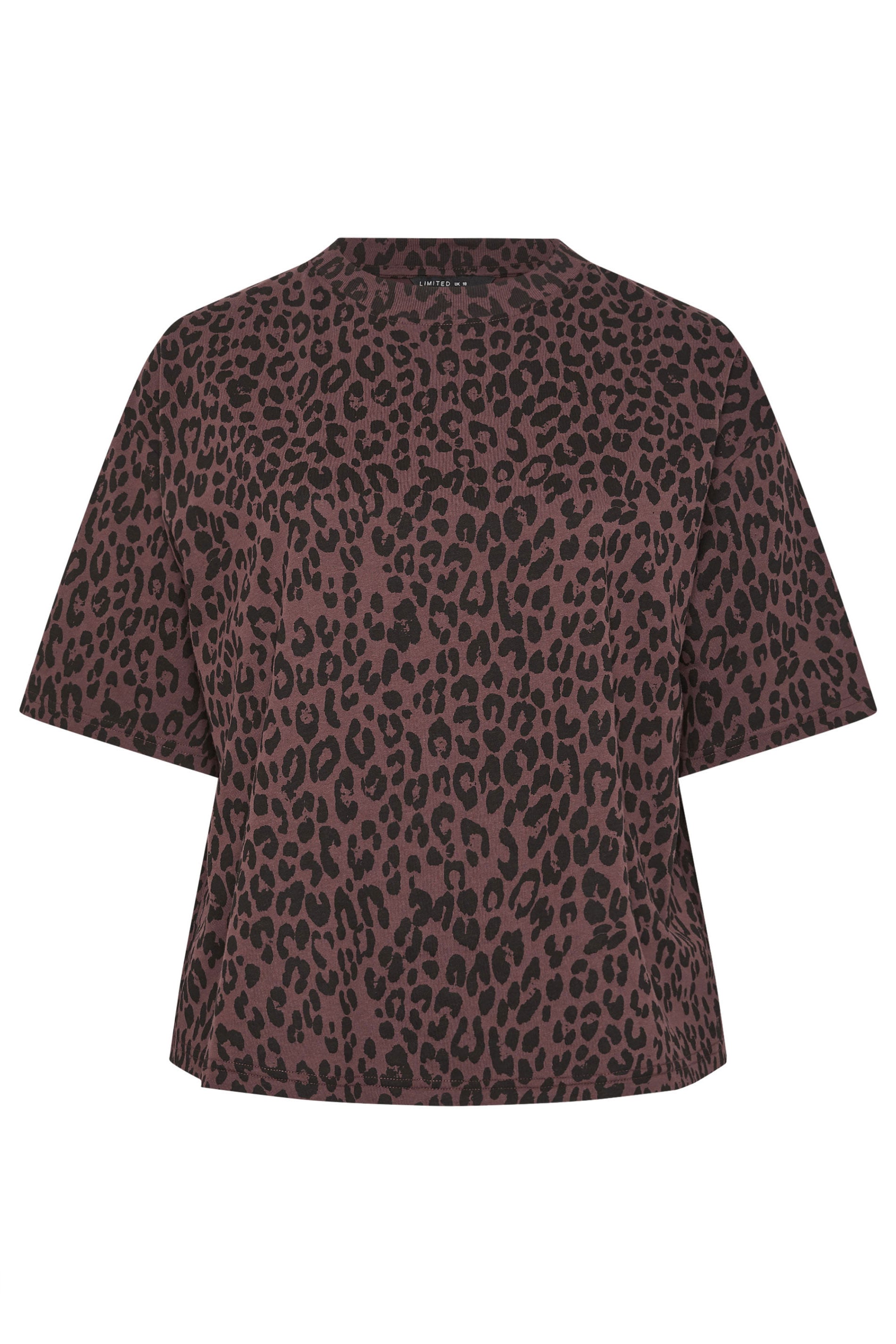 LIMITED COLLECTION Plus Size Chocolate Brown Leopard T-Shirt | Yours Clothing 5