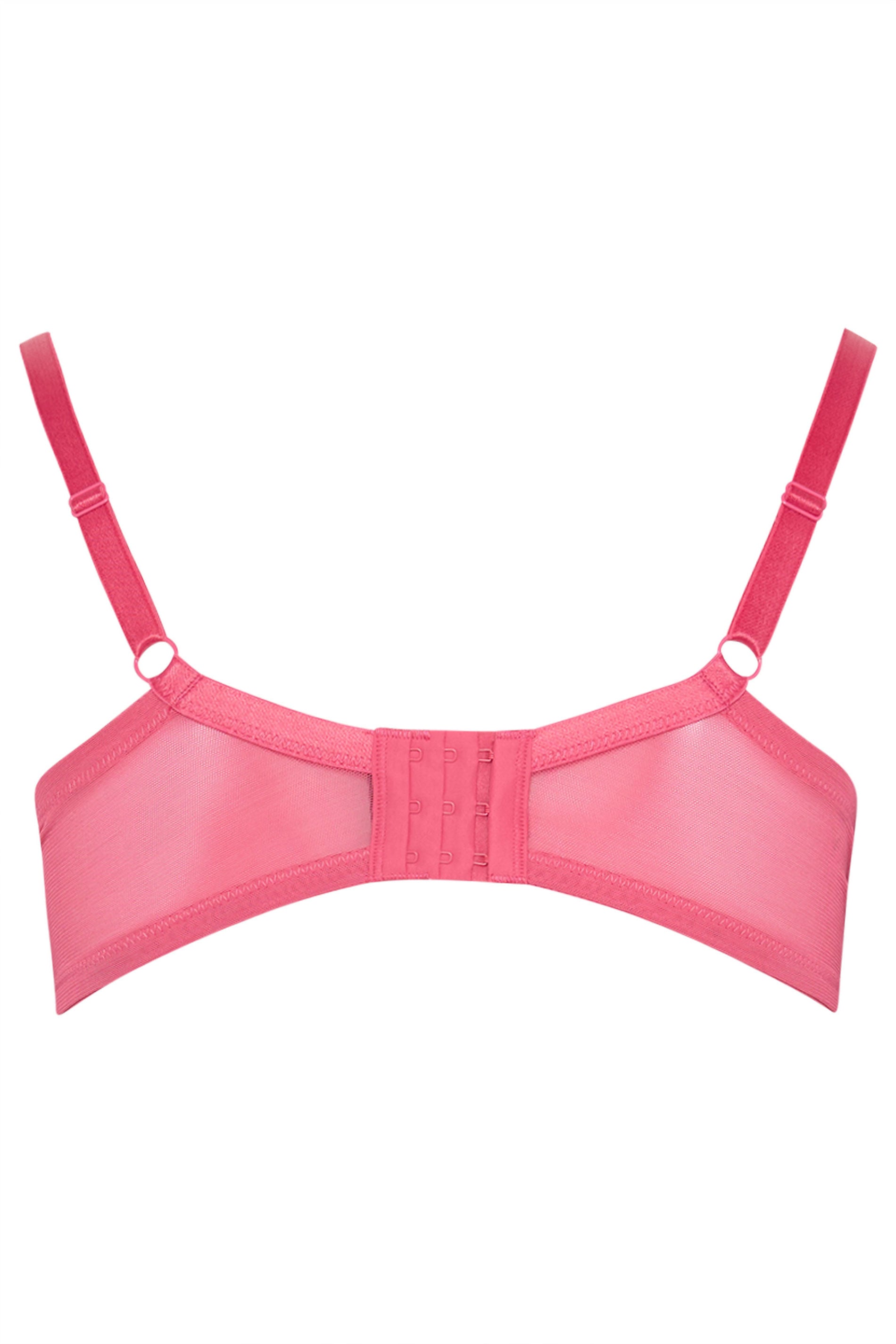 YOURS 2 PACK Plus Size Pink & Black Polka Dot Non Padded Underwired Bras | Yours Clothing 11