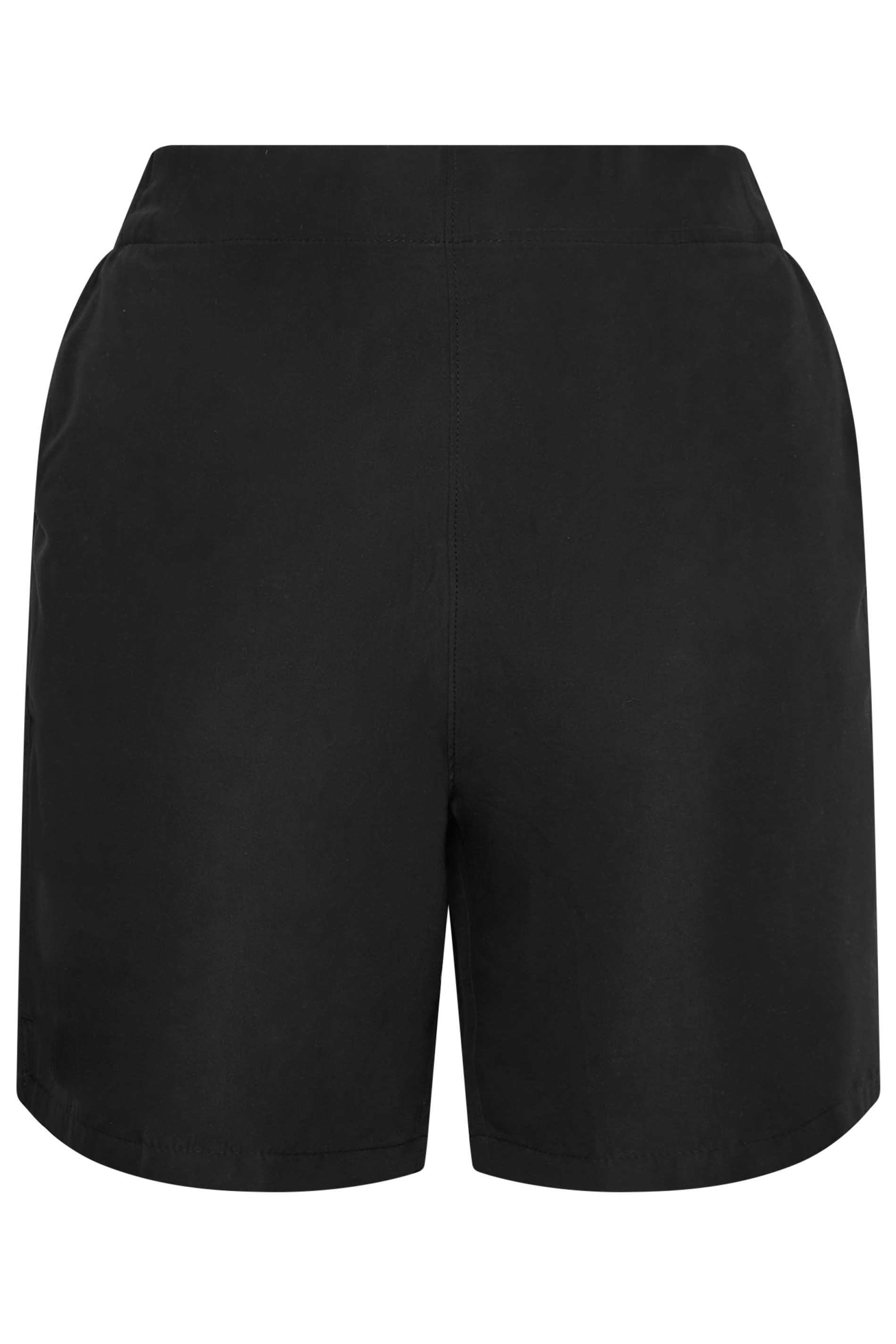 Plus Size Black Board Shorts | Yours Clothing