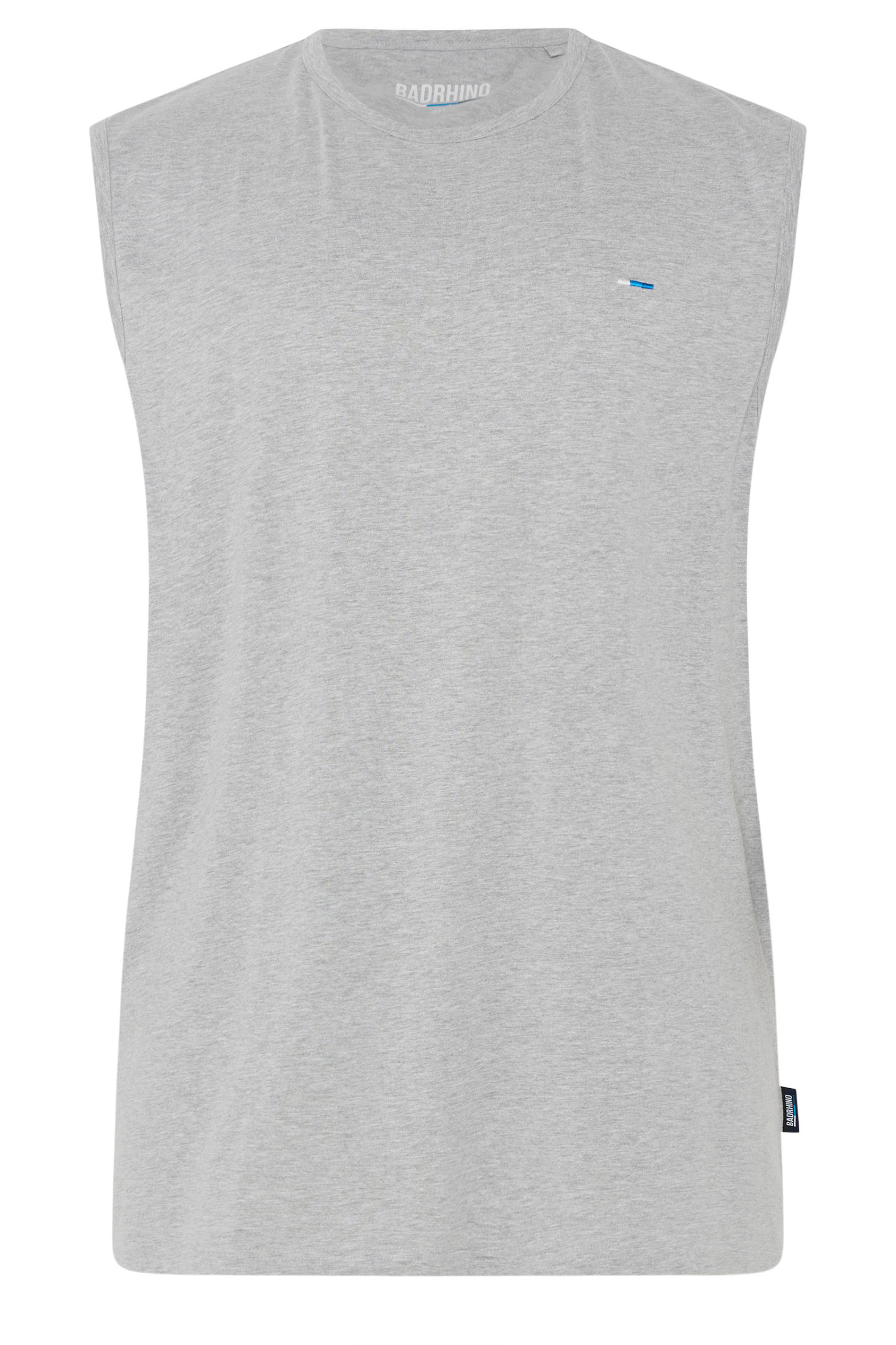 BadRhino Big & Tall Black/White/Navy/Khaki/Grey 5 Pack Extra Long Muscle Vests | BadRhino 12