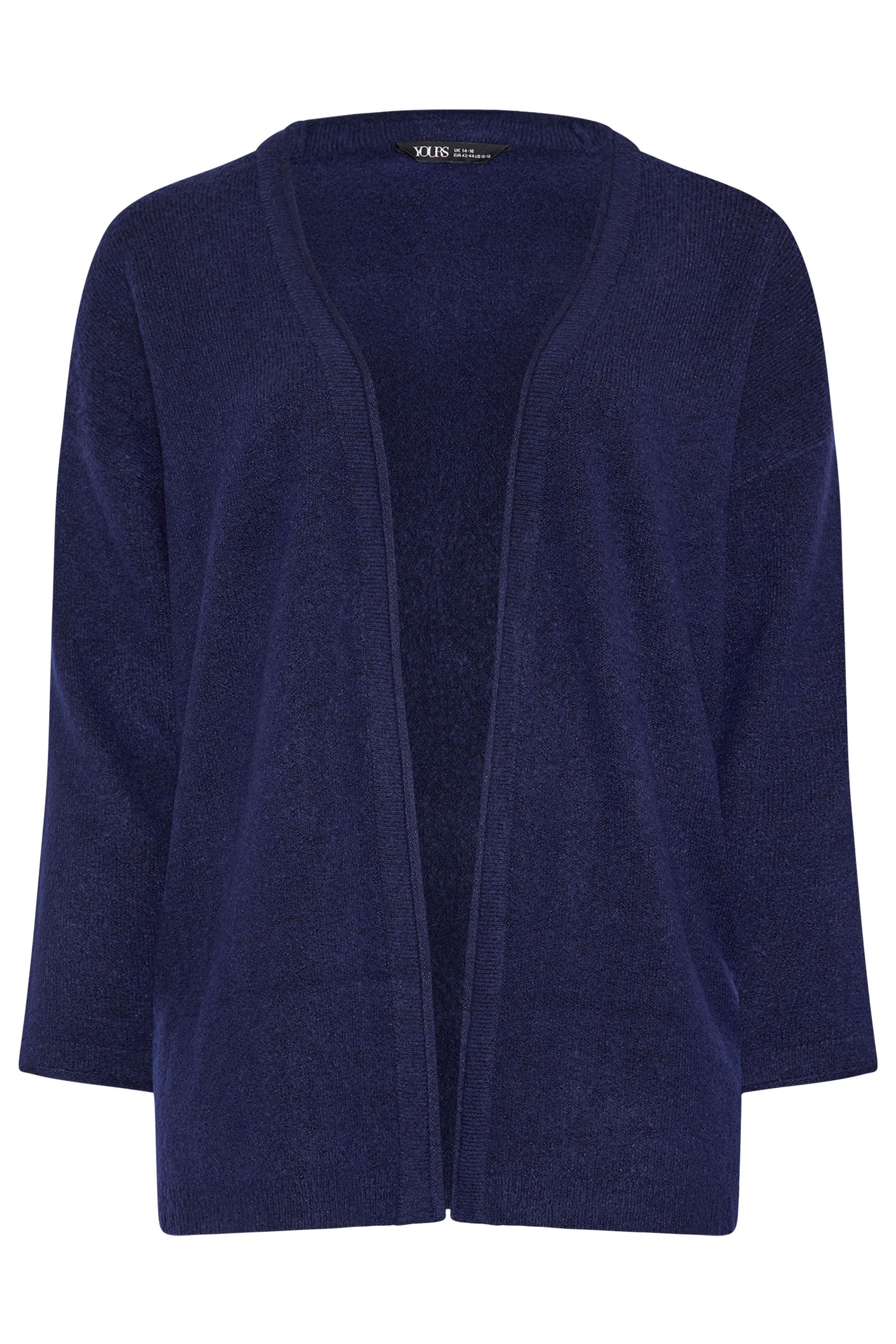 YOURS Plus Size Navy Blue Soft Touch Knitted Cardigan | Yours Clothing 5