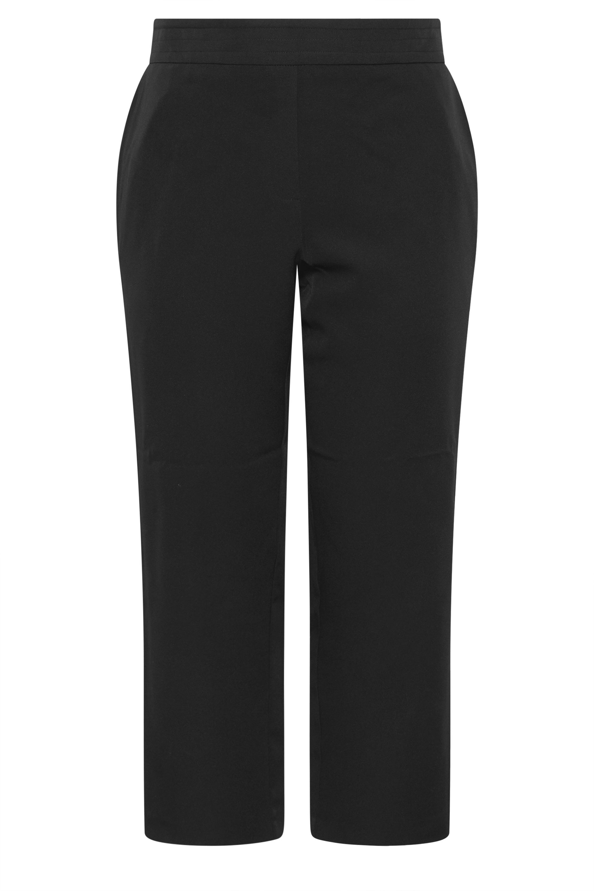 EVANS Plus Size Black Wide Leg Formal Trousers | Evans 6