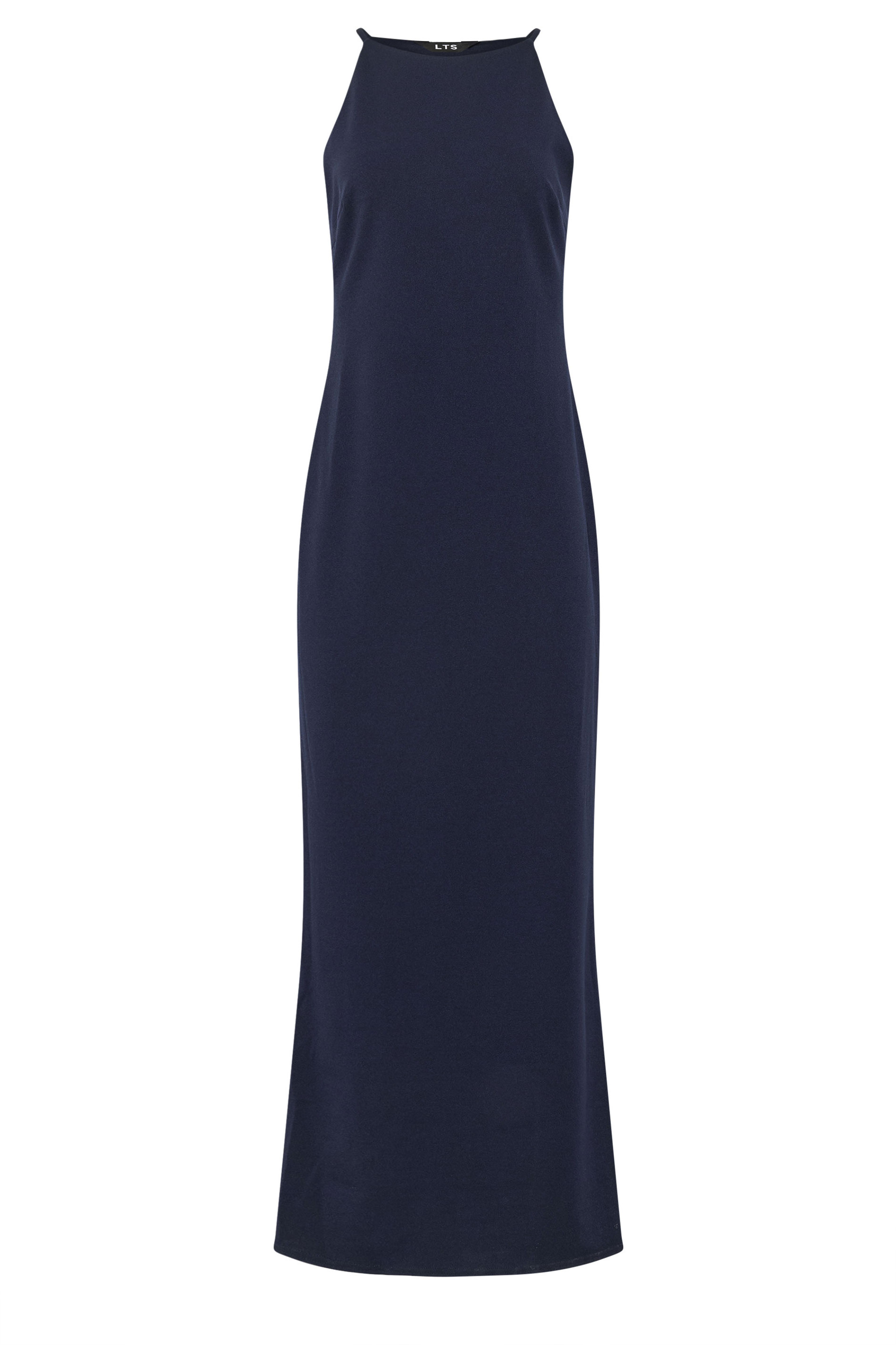 LTS Tall Women's Navy Blue High Neck Midi Dress | Long Tall Sally  5