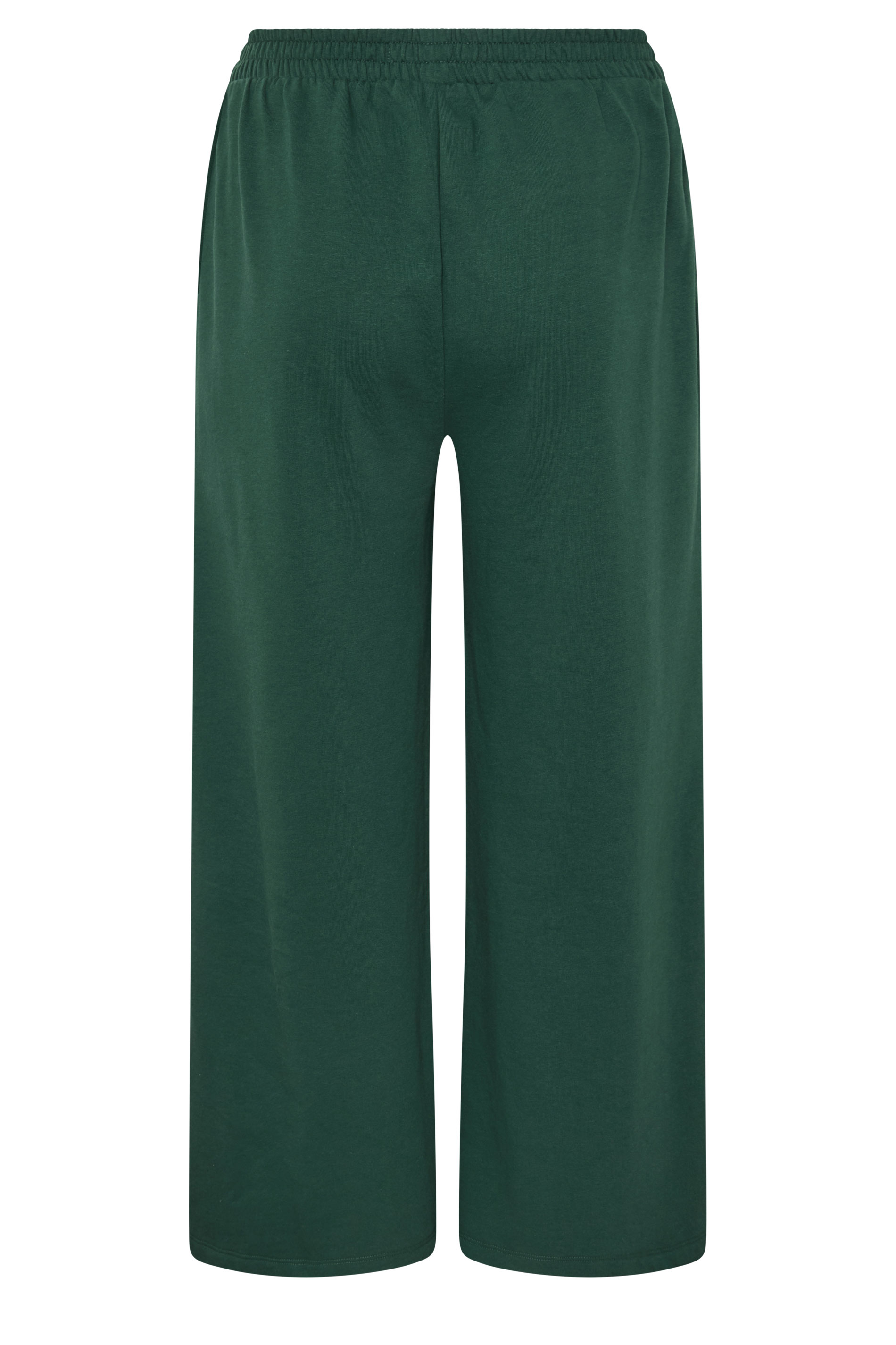 LIMITED COLLECTION Plus Size Forest Green Wide Leg Joggers | Yours Clothing 6