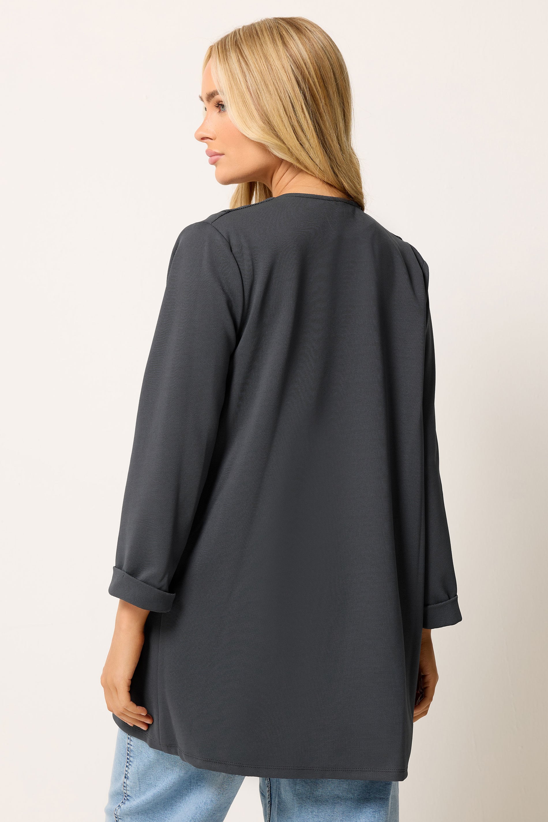 M&Co Black Textured Jersey Jacket | M&Co 4