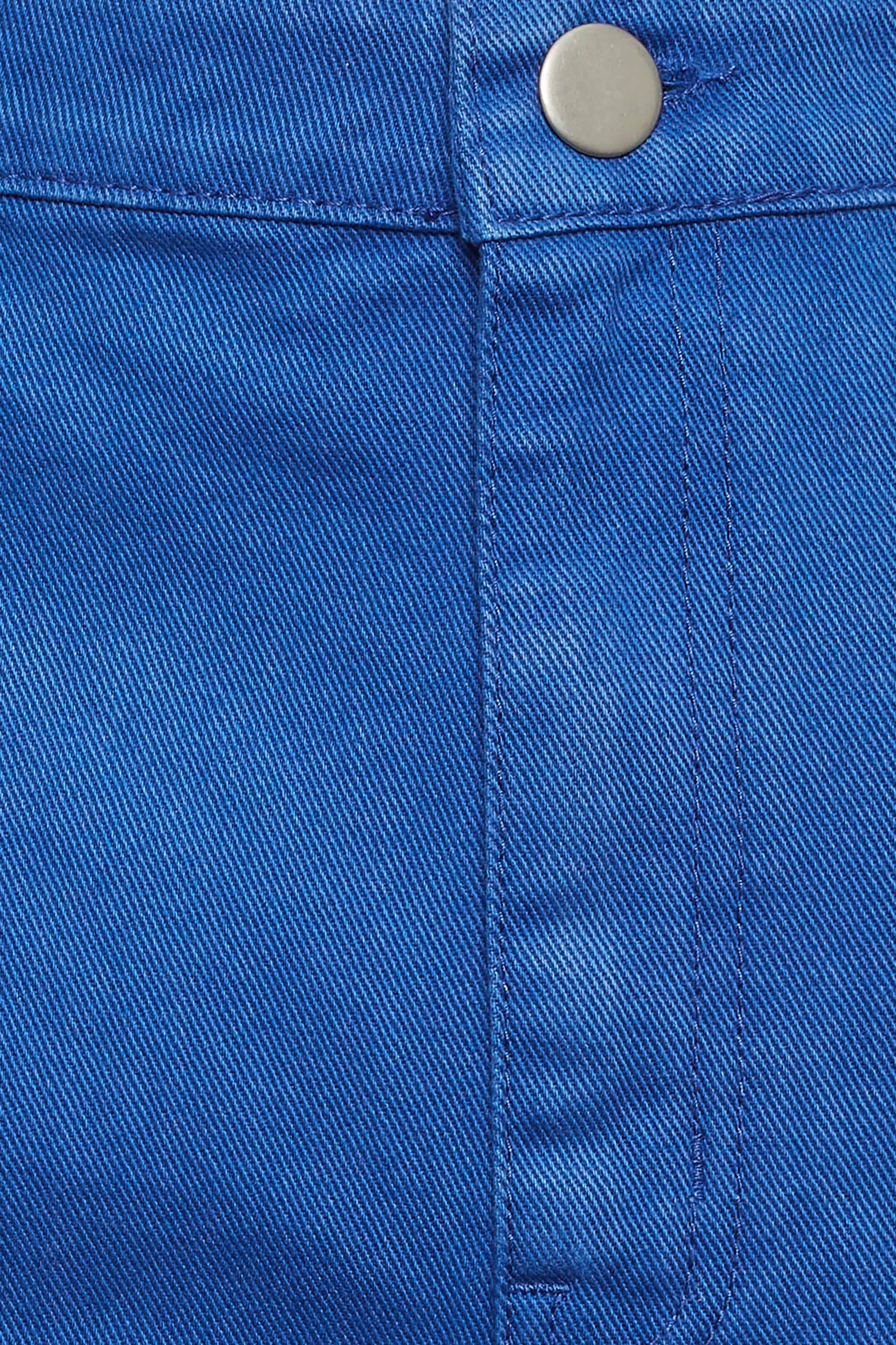 YOURS Plus Size Cobalt Blue Denim Dad Shorts | Yours Clothing  3