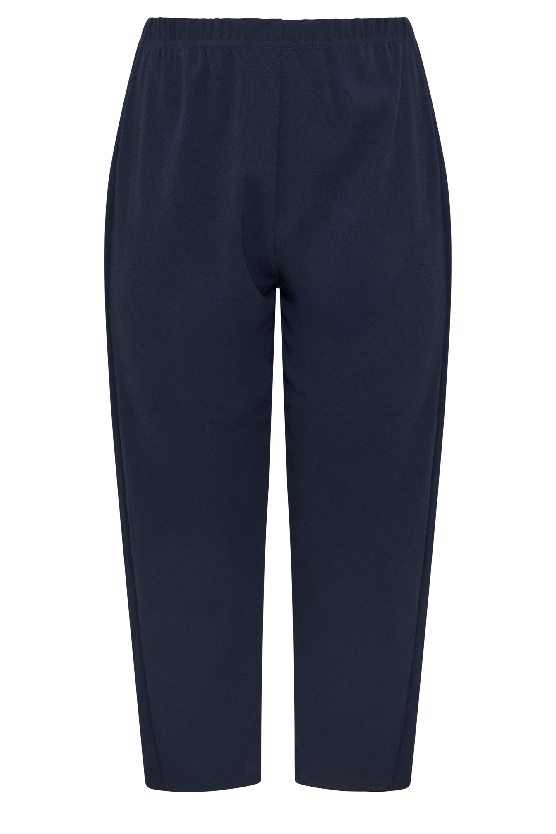 YOURS Plus Size Navy Barrel Trouser | Yours Clothing 5