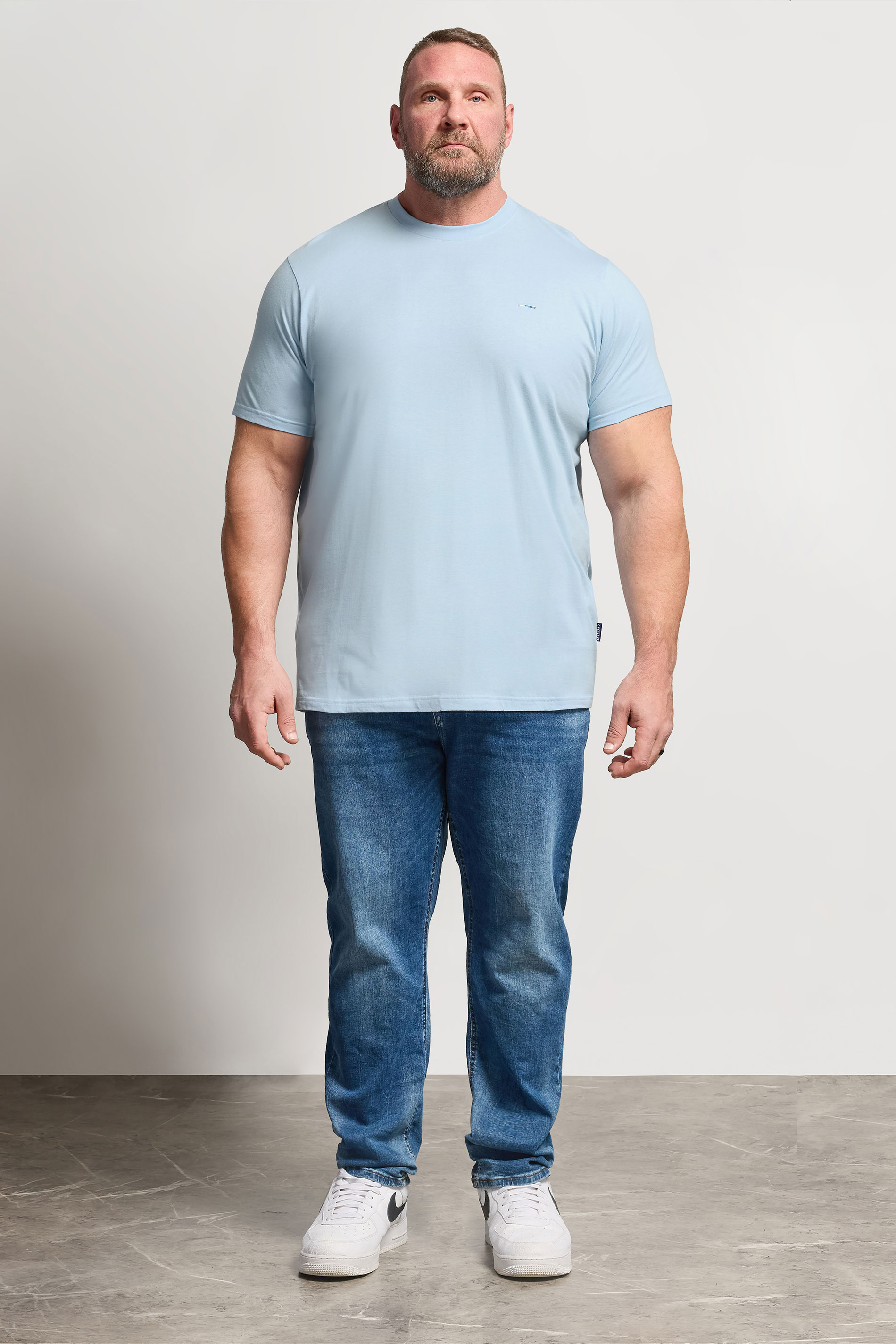 BadRhino Big & Tall Chambray Blue Core T-Shirt | BadRhino 2