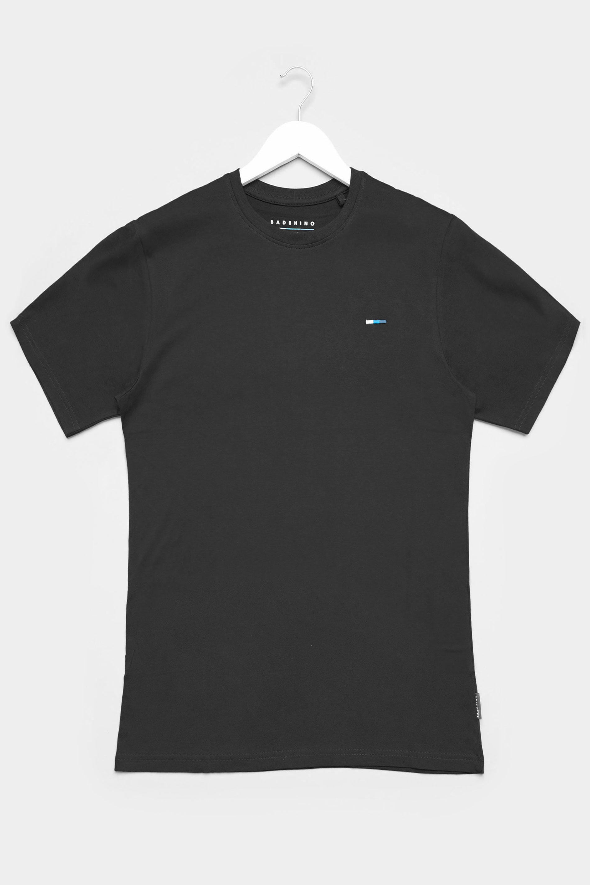 BadRhino Black Plain T-Shirt | BadRhino