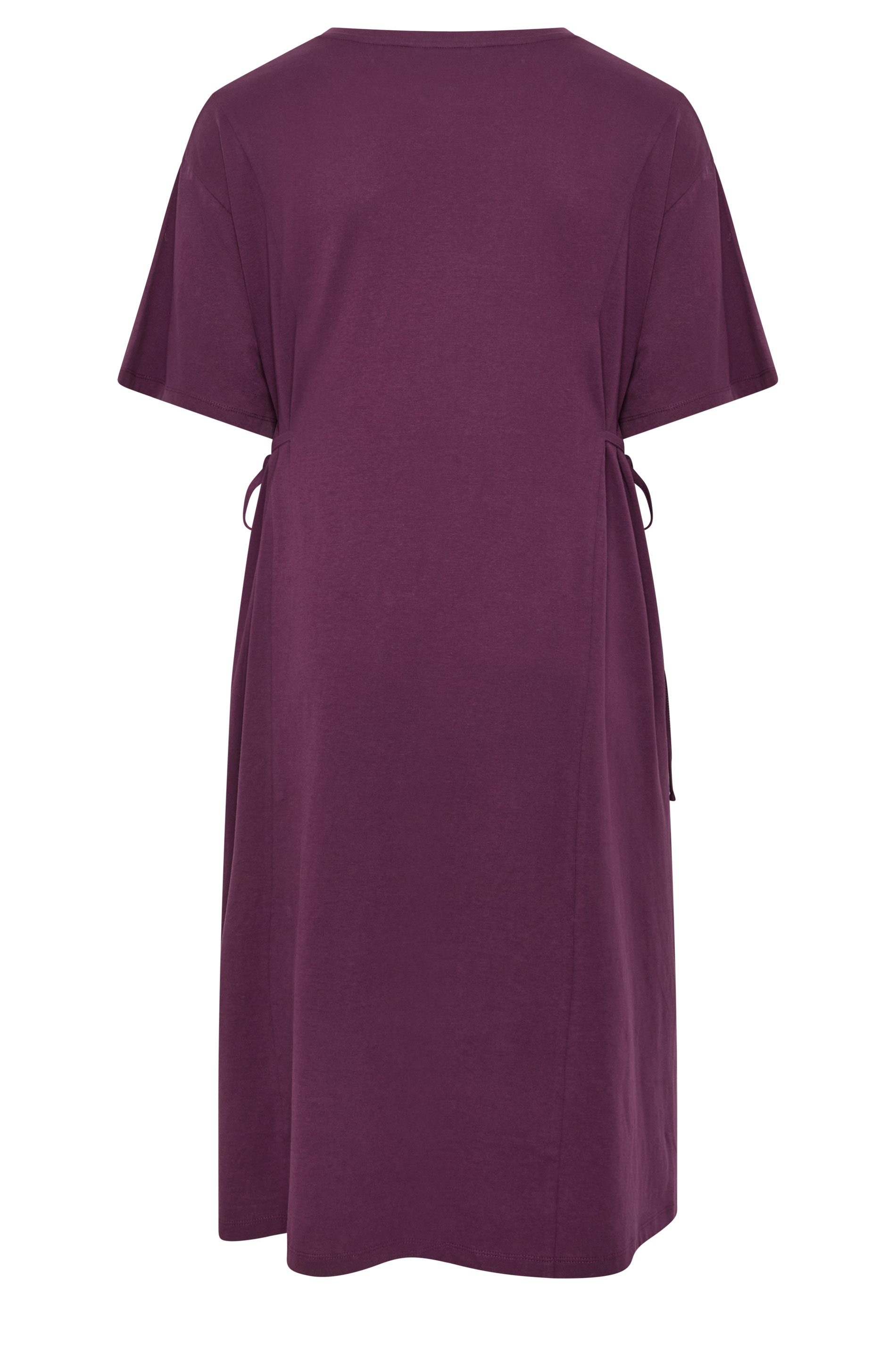 YOURS Plus Size Purple Front Tie Midi Dress | Yours Clothing 6