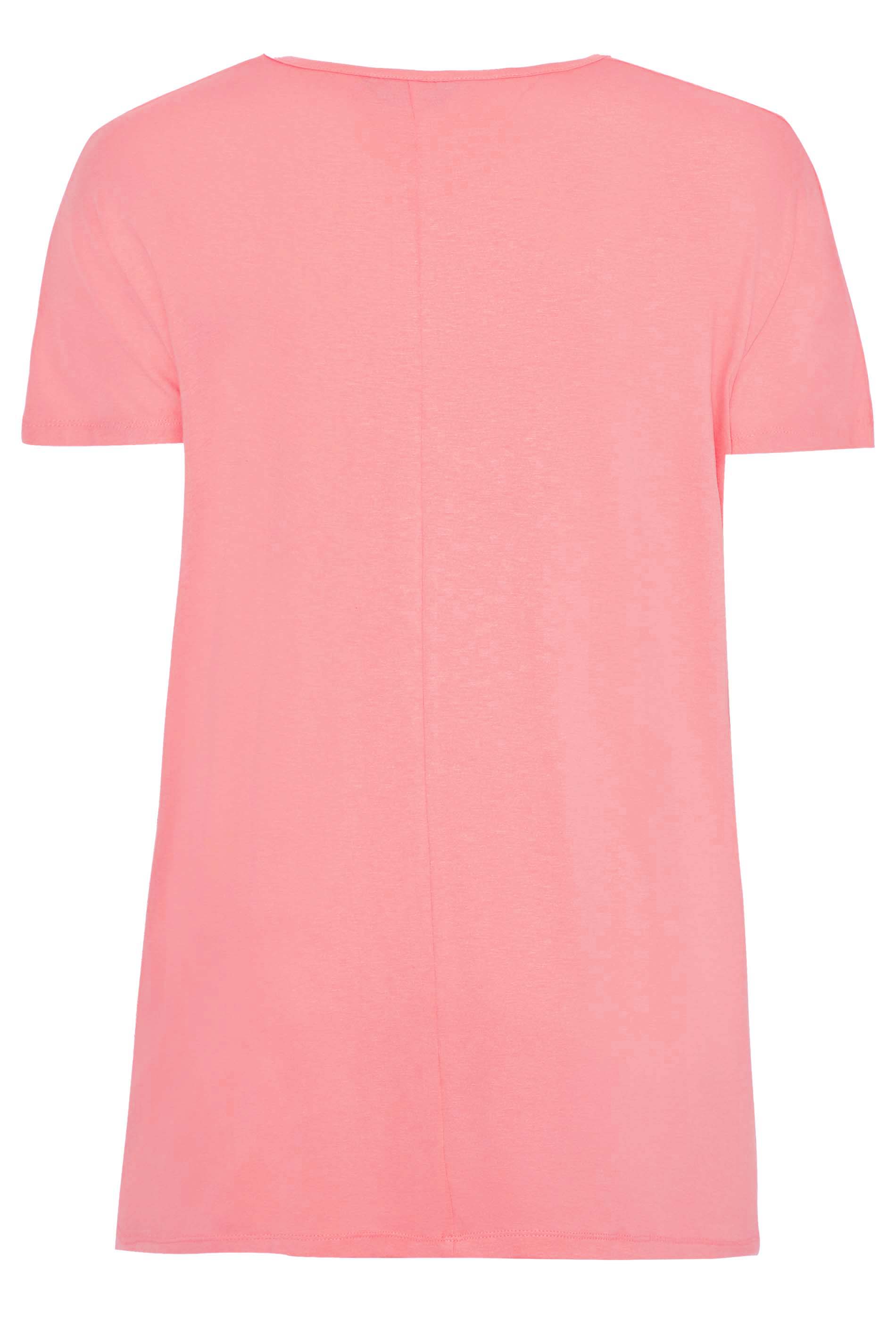 Grande taille  Tops Grande taille  T-Shirts | T-Shirt Rose Design Papillon - HI32275