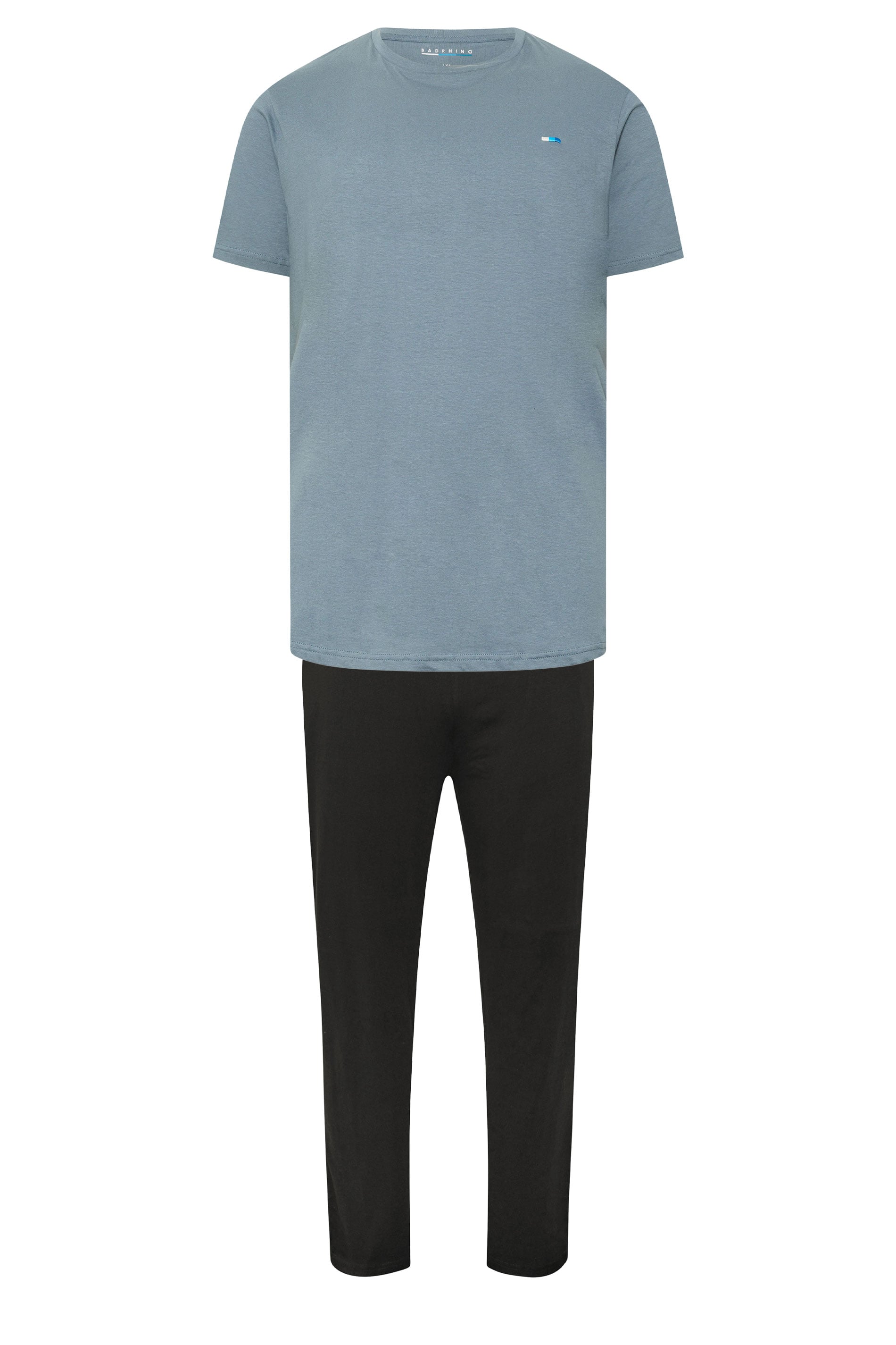 BadRhino Big & Tall Petrol Blue Lounge Trouser & T-Shirt Set | BadRhino 5