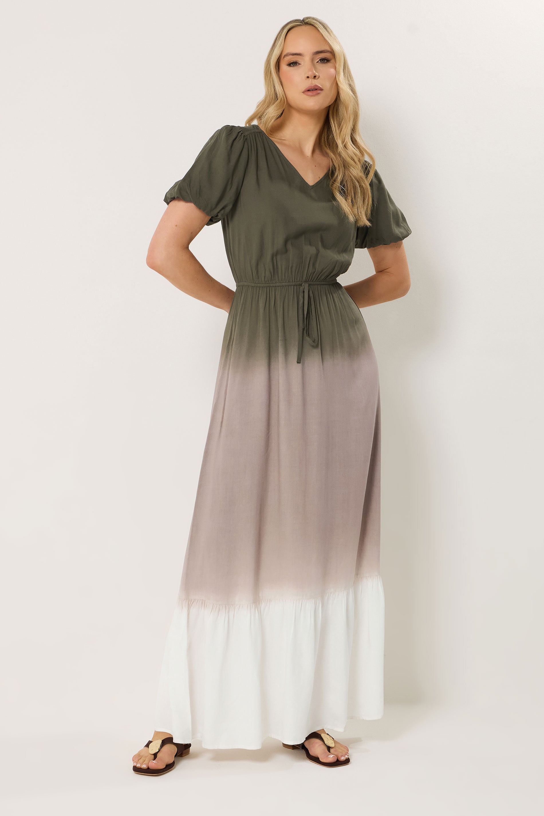 LTS Tall Women's Brown & White Ombre Maxi Dress | Long Tall Sally 3