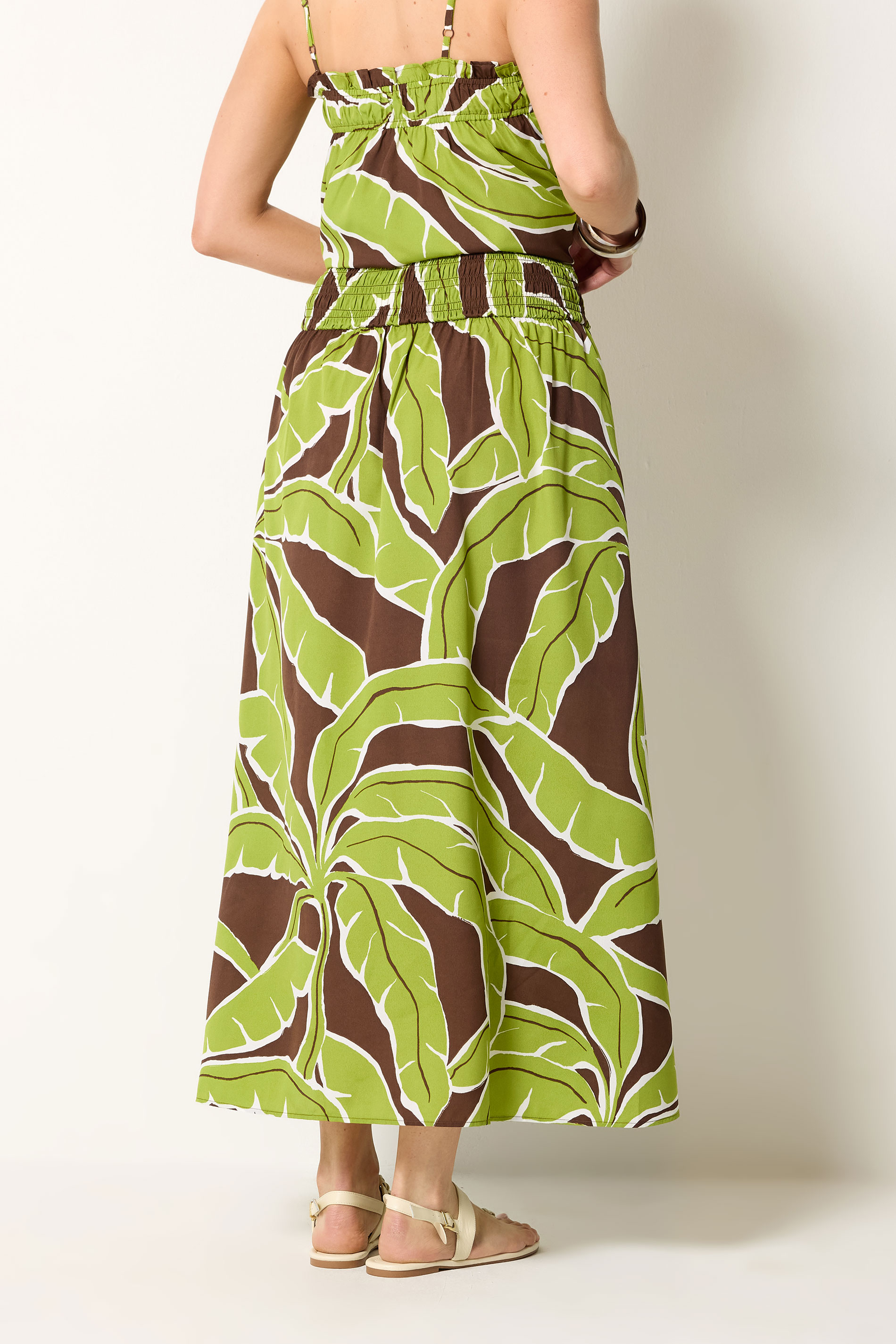 LTS Tall Women's Green Palm Print Maxi Skirt | Long Tall Sally 2