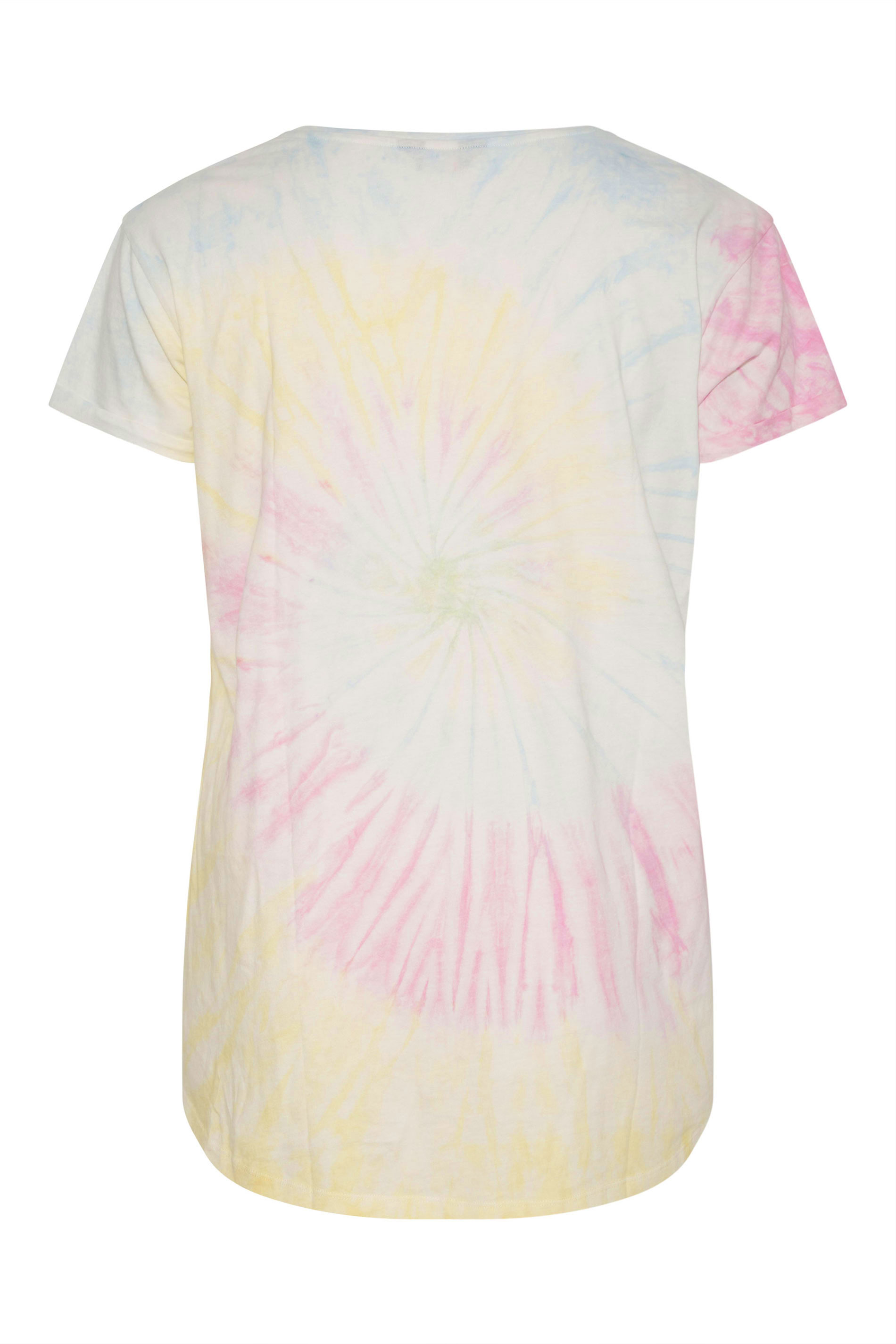 Grande taille  Tops Grande taille  T-Shirts | YOURS FOR GOOD - T-Shirt Blanc Tie & Dye - GE81265