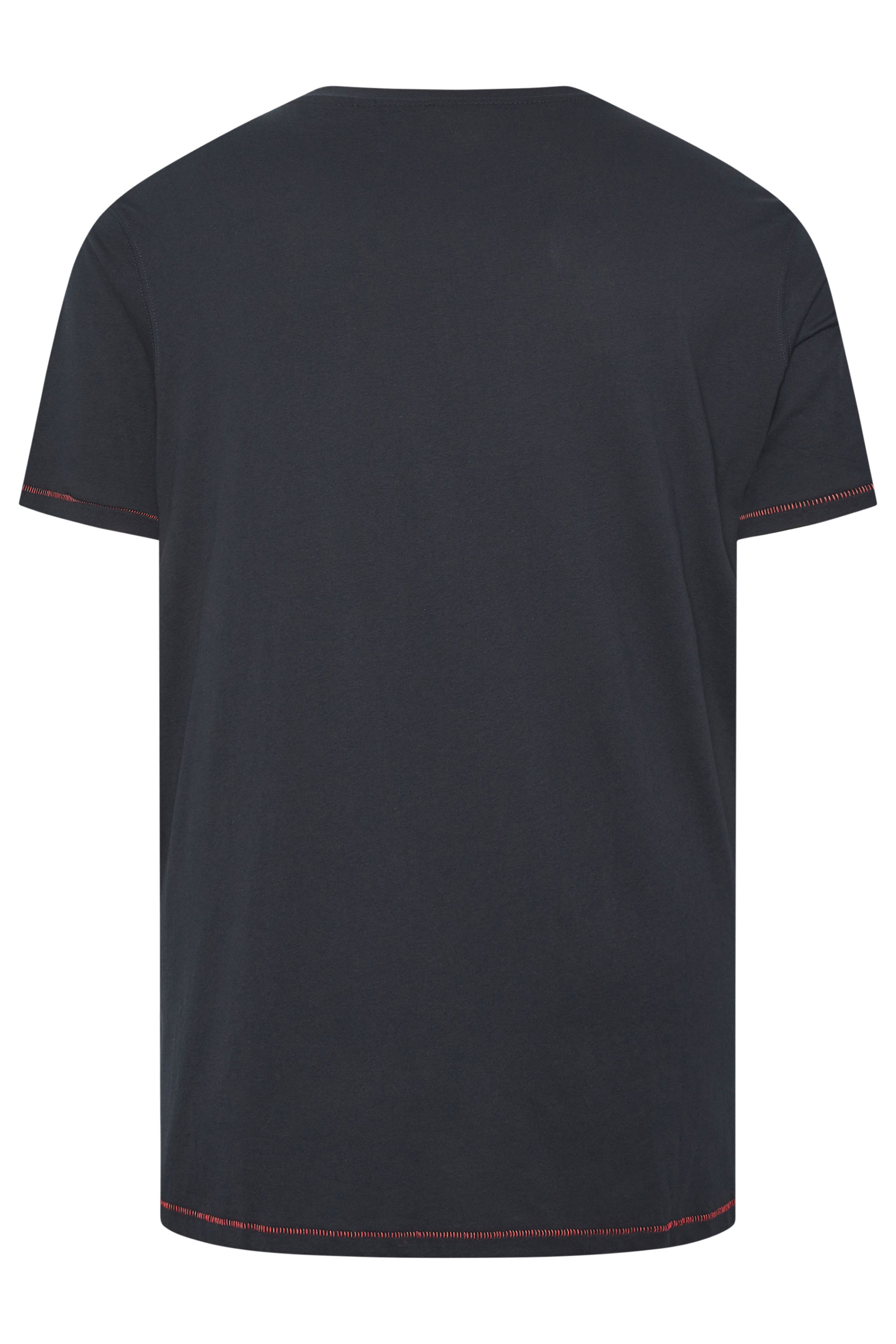 D555 Big & Tall Dark Navy Blue Pink Floyd T-Shirt | BadRhino 4