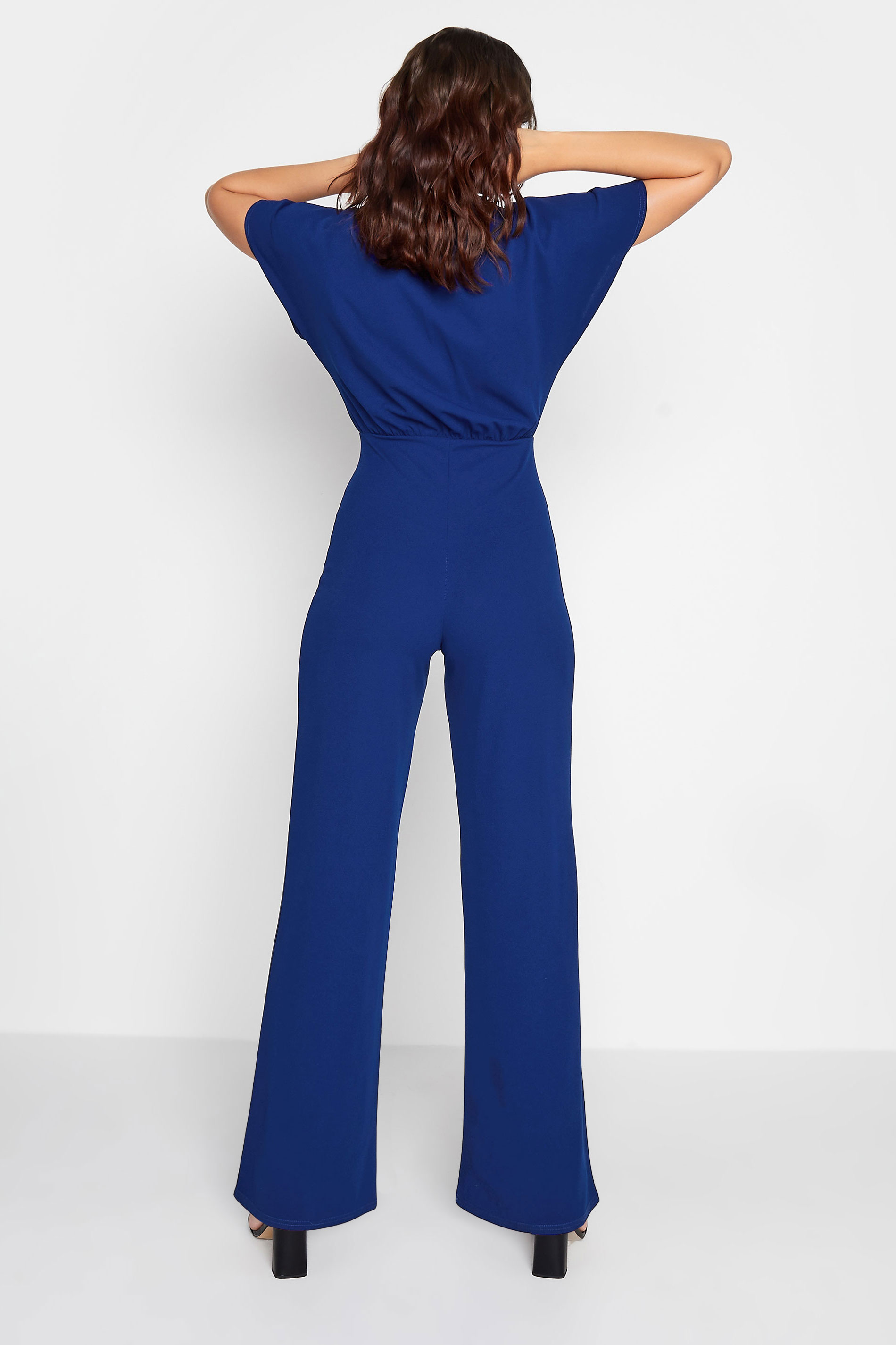 LTS Tall Women's Cobalt Blue Wide Leg Jumpsuit | Long Tall Sally  2