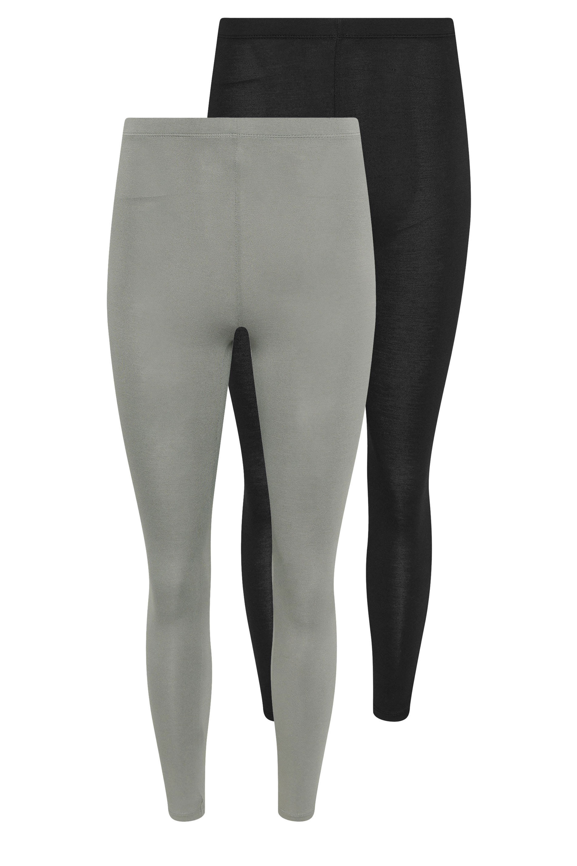 PixieGirl Petite 2 PACK Women's Grey & Black Leggings | PixieGirl 7