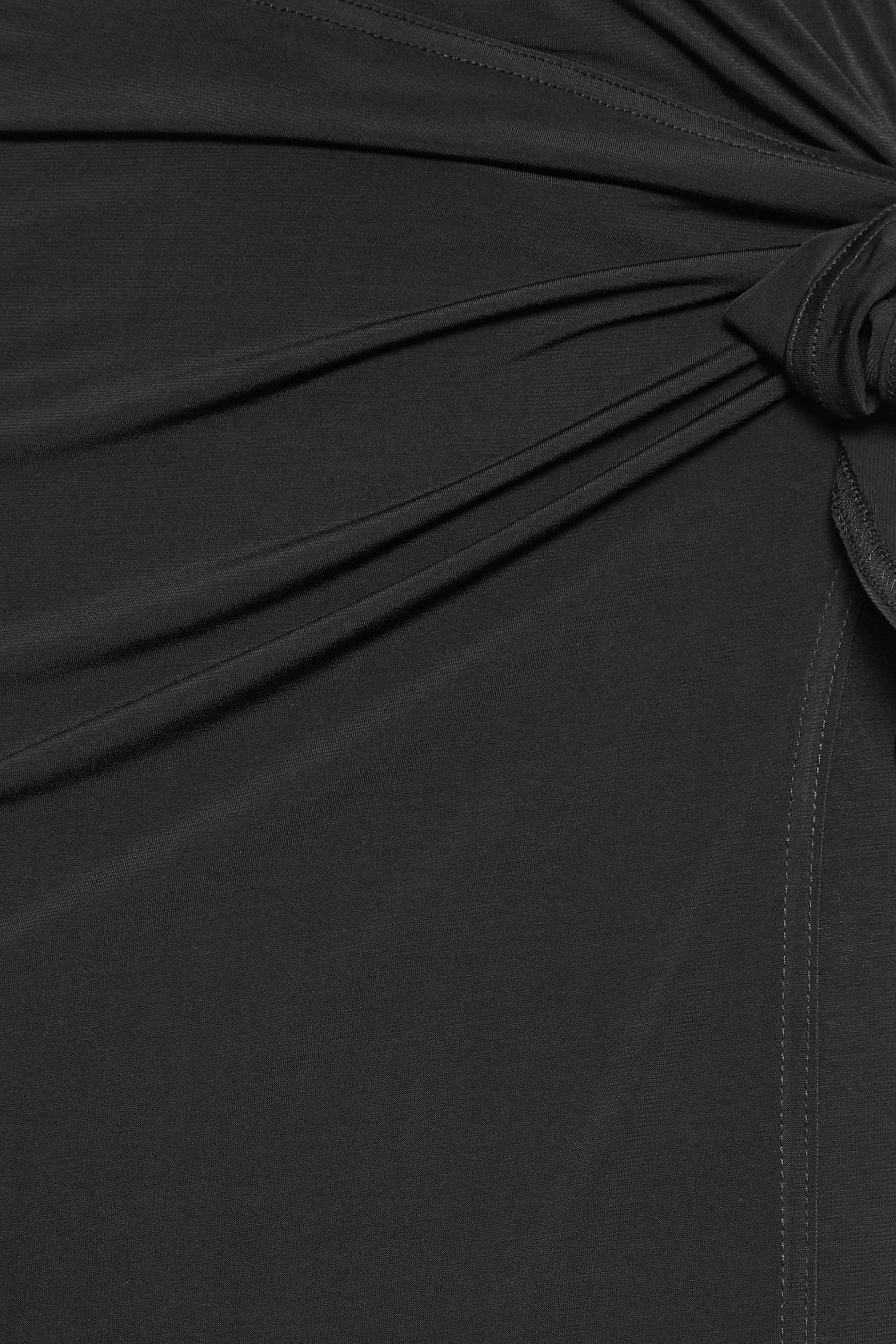 LTS Tall Women's Black Wrap Midi Skirt | Long Tall Sally 3