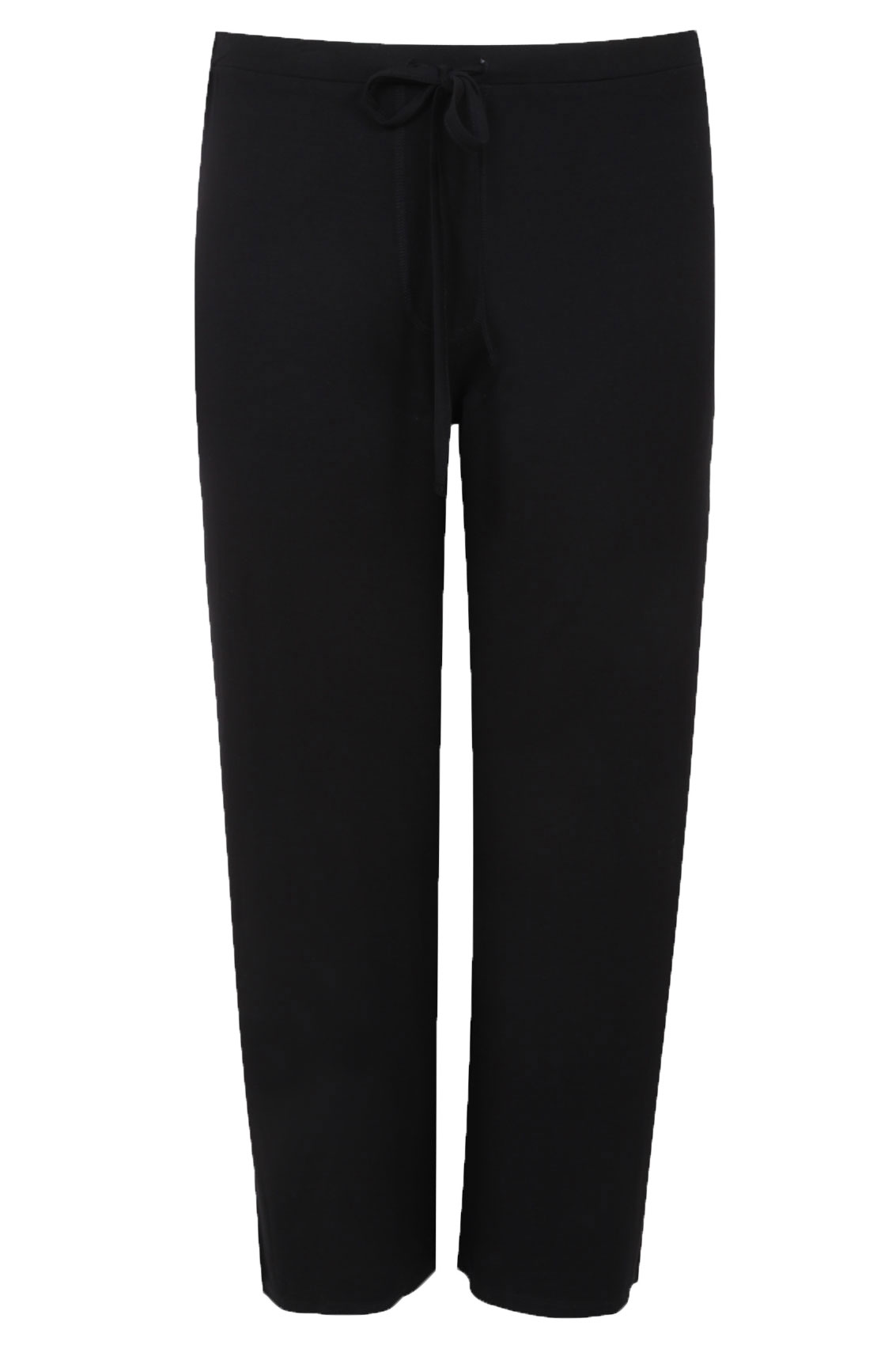 Grande taille  Pantalons Grande taille  Pantalons Larges, Wide Leg | Pantalon de Yoga Noir Coupe Évasée - JZ48417