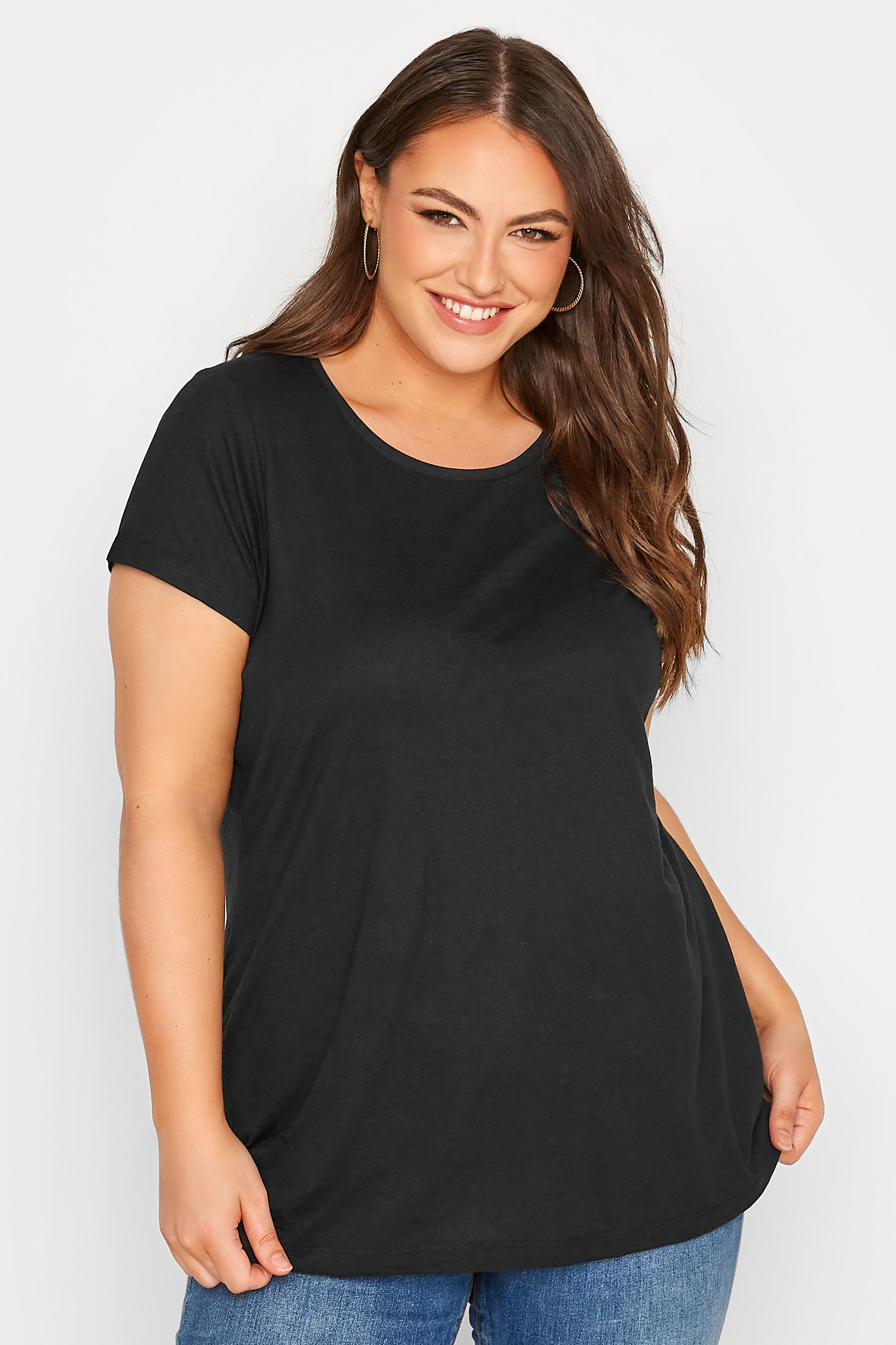 3 PACK Plus Size Sage Green & White & Stripe T-Shirts | Yours Clothing