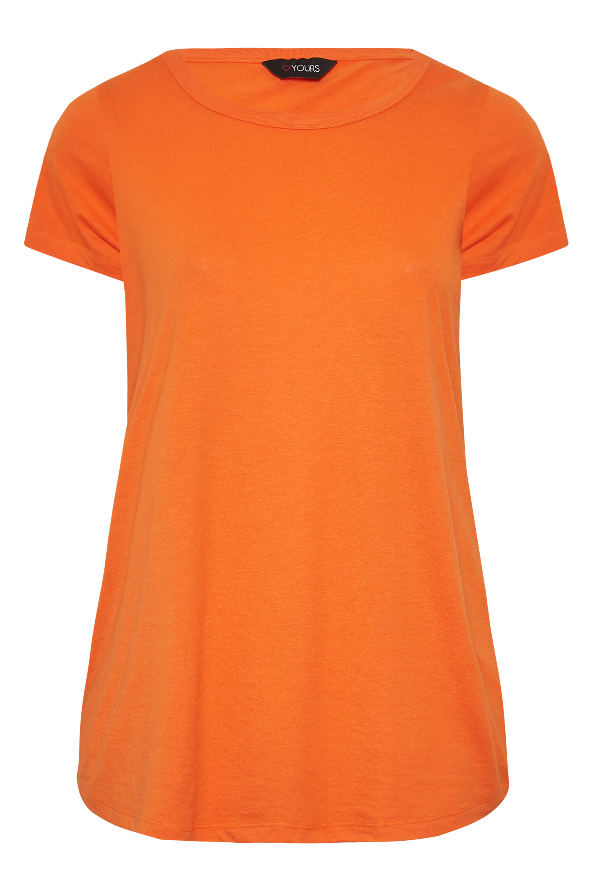 YOURS Curve Plus Size 3 PACK Lime Green & Orange Essential T-Shirts ...